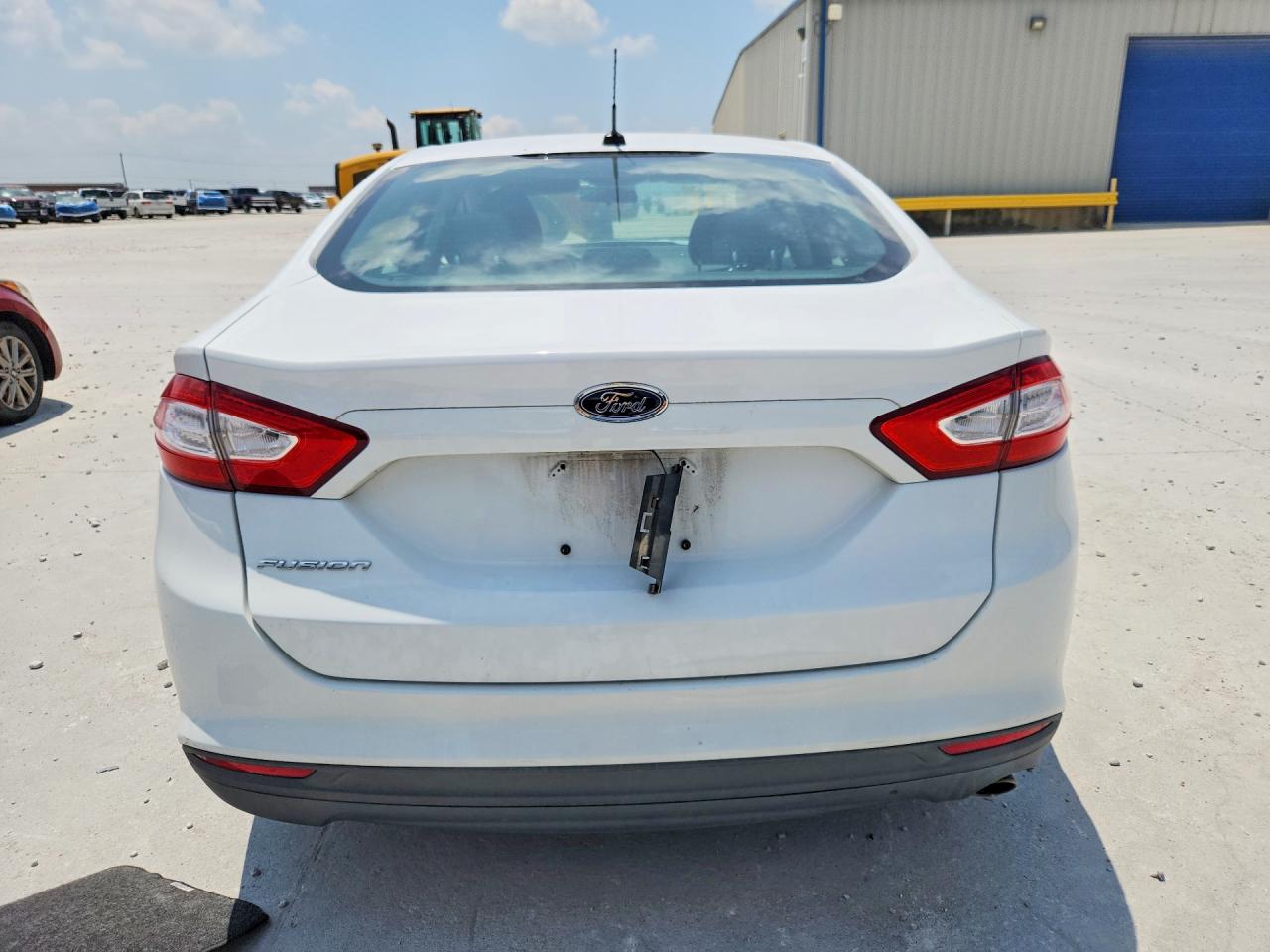 2014 Ford Fusion White vin: 1FA6P0G79E5356312