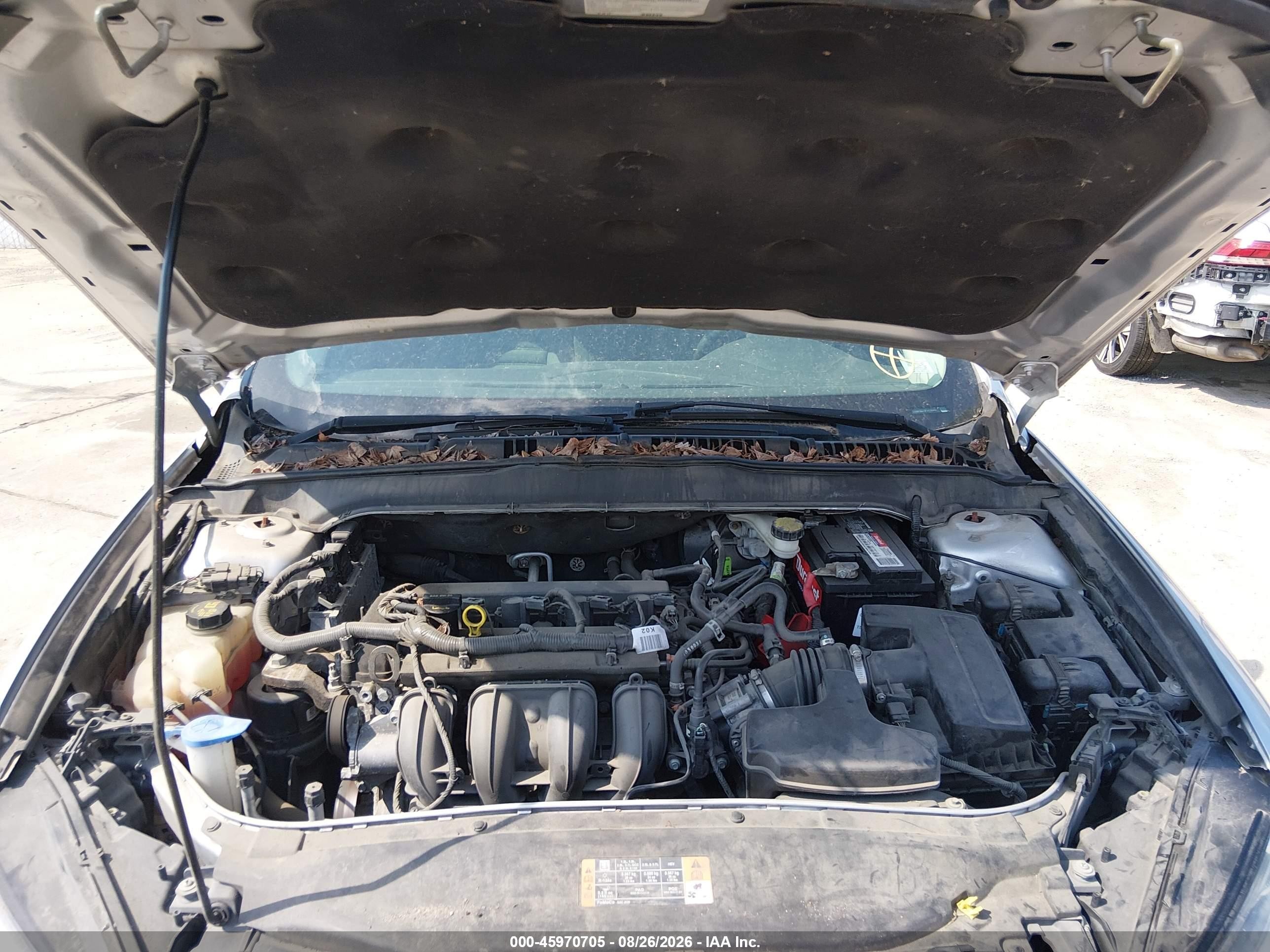 2015 Ford Fusion S Gray vin: 1FA6P0G79F5113343