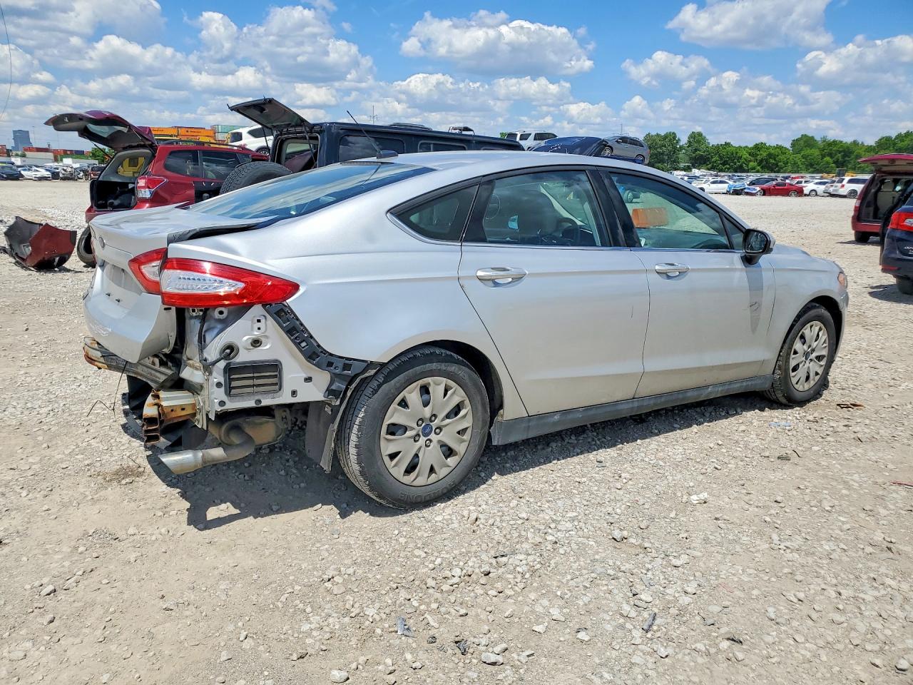 2014 Ford Fusion S Silver vin: 1FA6P0G7XE5356013