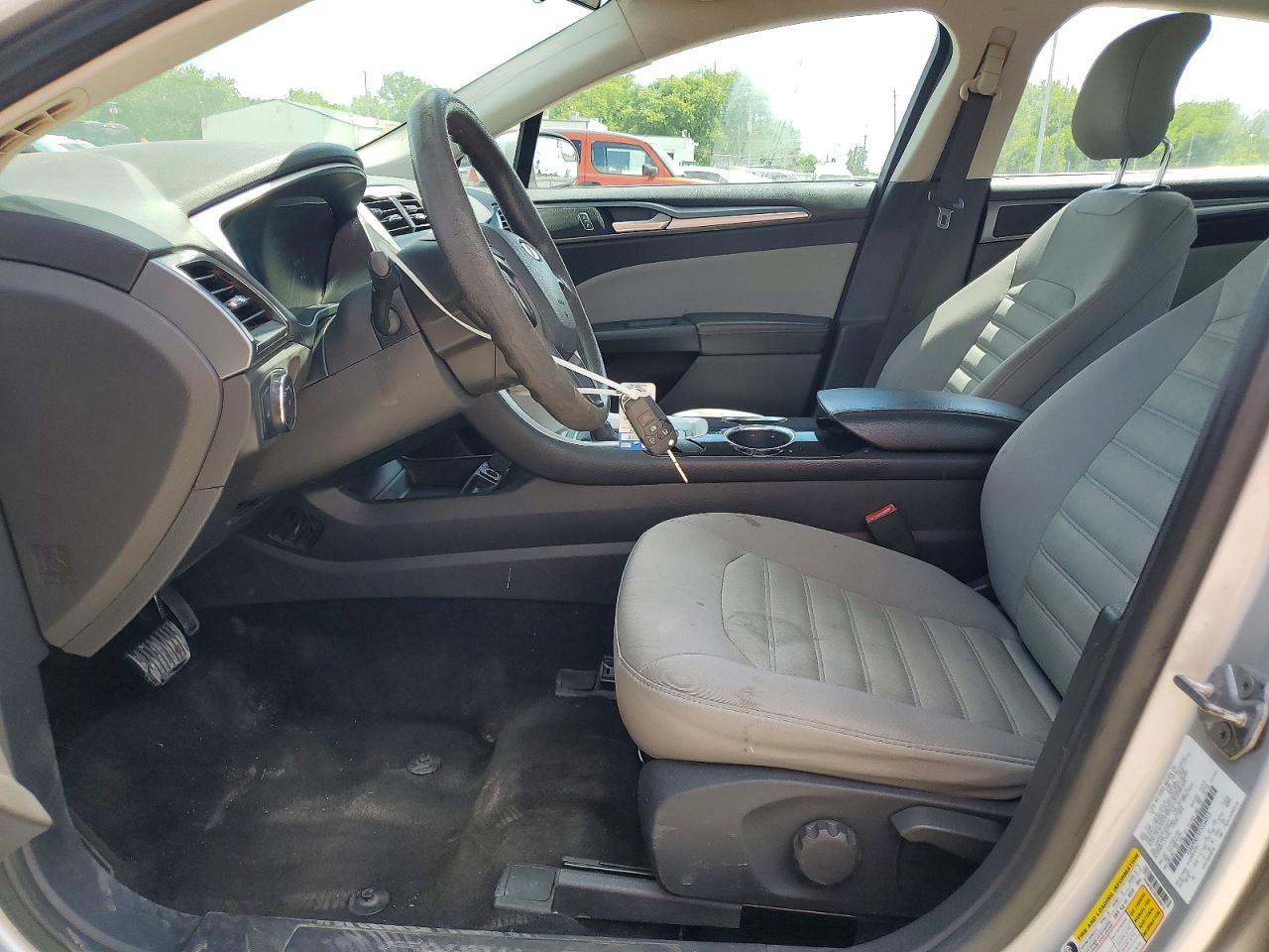 2014 Ford Fusion S Silver vin: 1FA6P0G7XE5356013