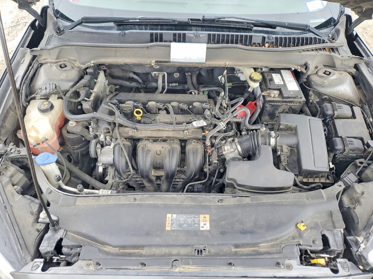 2015 Ford Fusion S Серый vin: 1FA6P0G7XF5128904