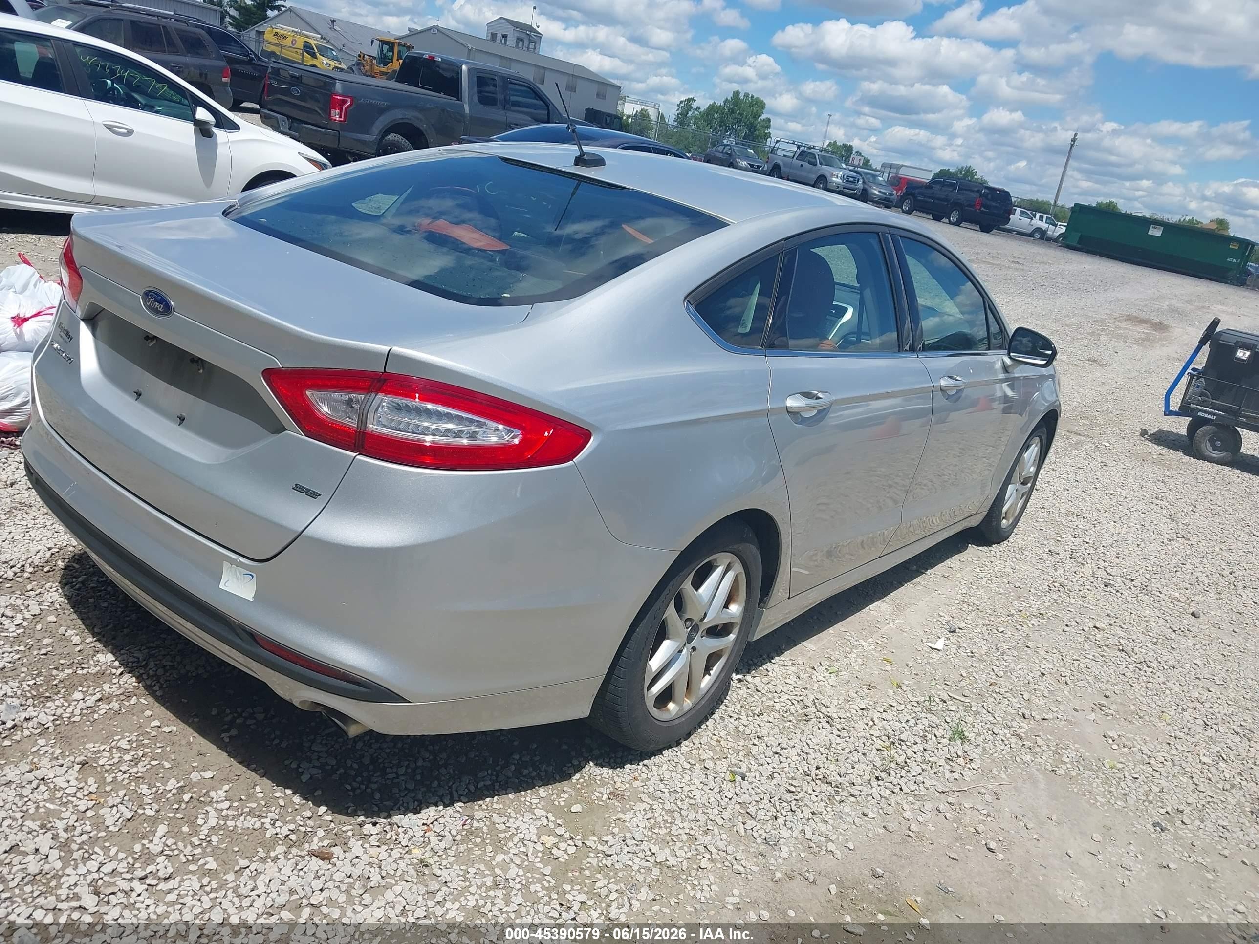 2014 Ford Fusion Se Silver vin: 1FA6P0H70E5370890