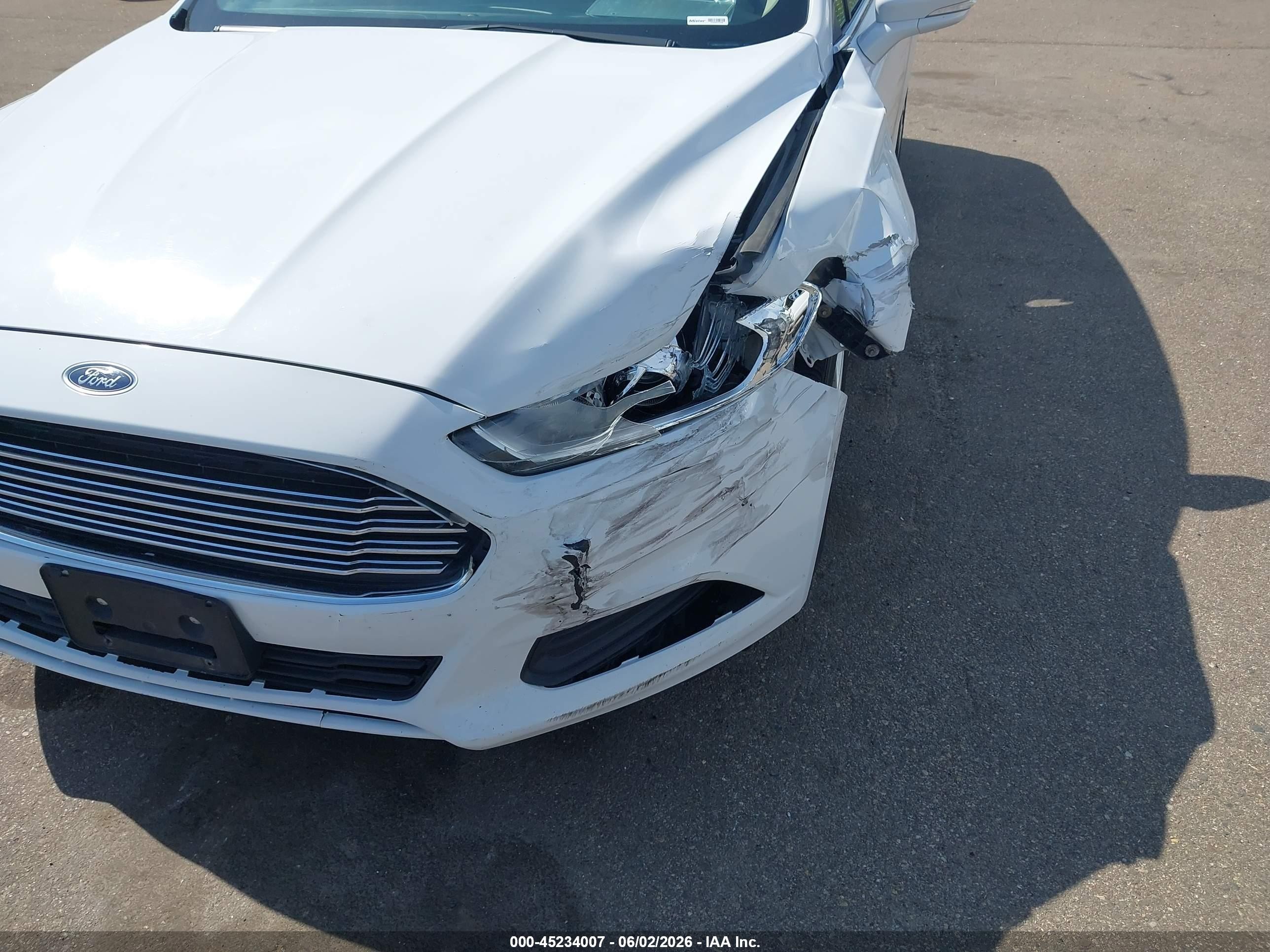 2014 Ford Fusion Se White vin: 1FA6P0H70E5377628
