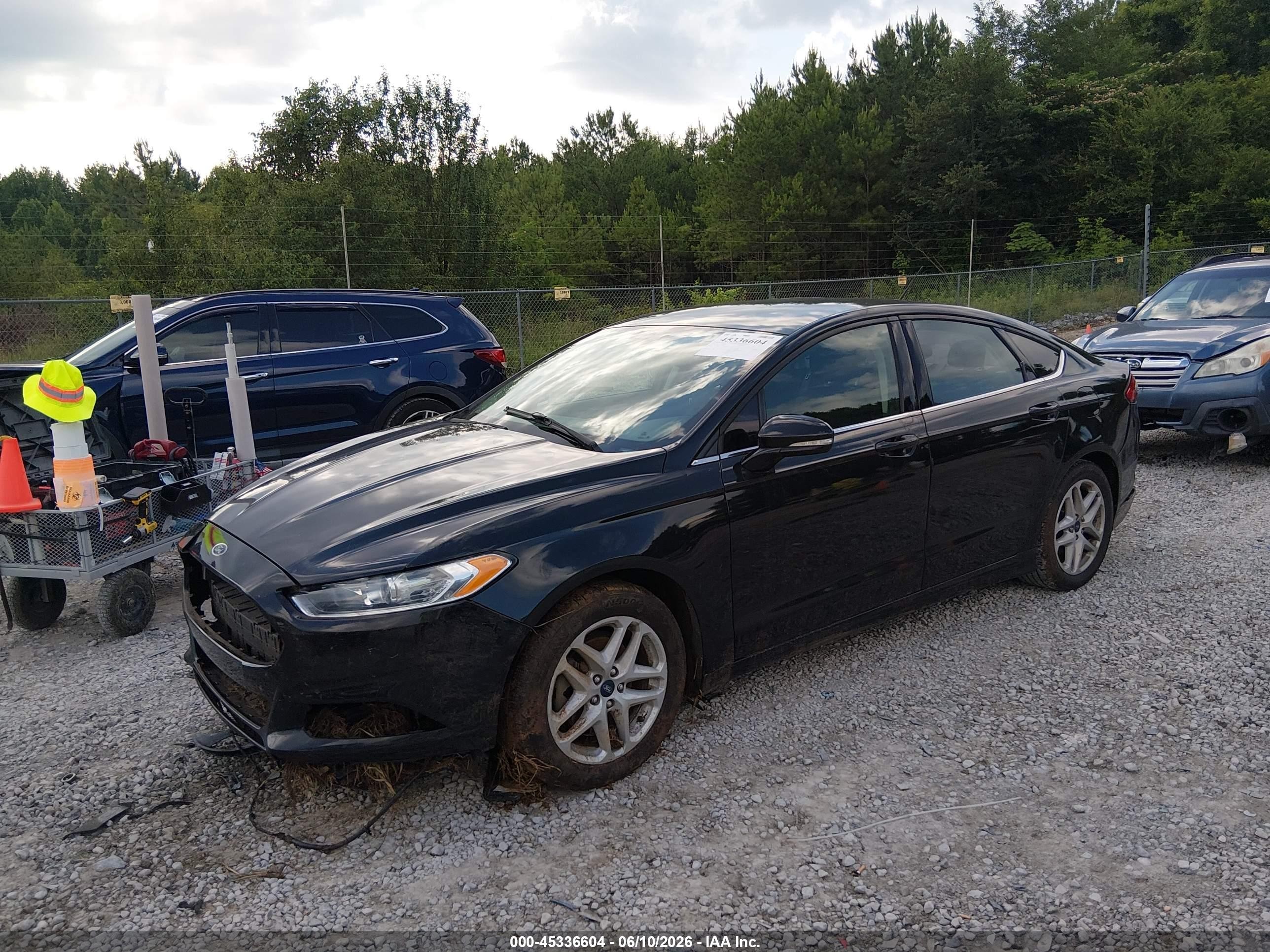 2014 Ford Fusion Se Black vin: 1FA6P0H70E5396597