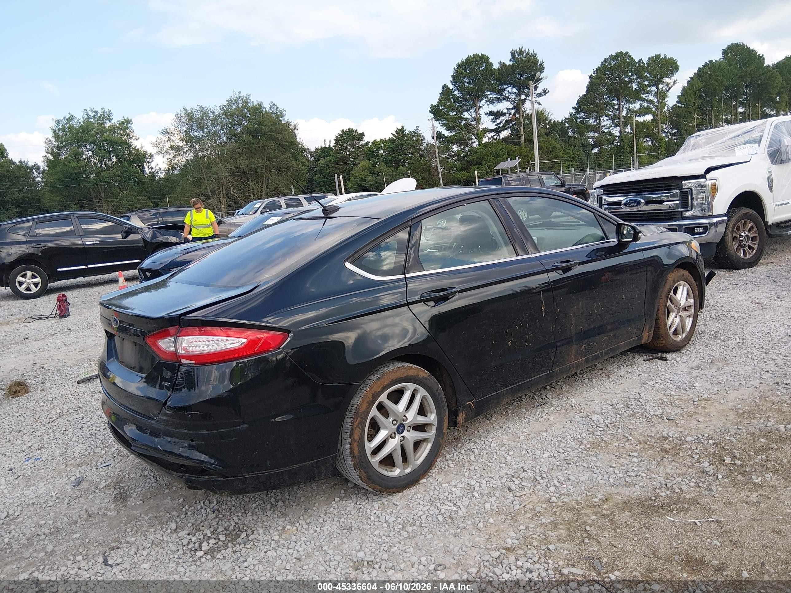 2014 Ford Fusion Se Black vin: 1FA6P0H70E5396597