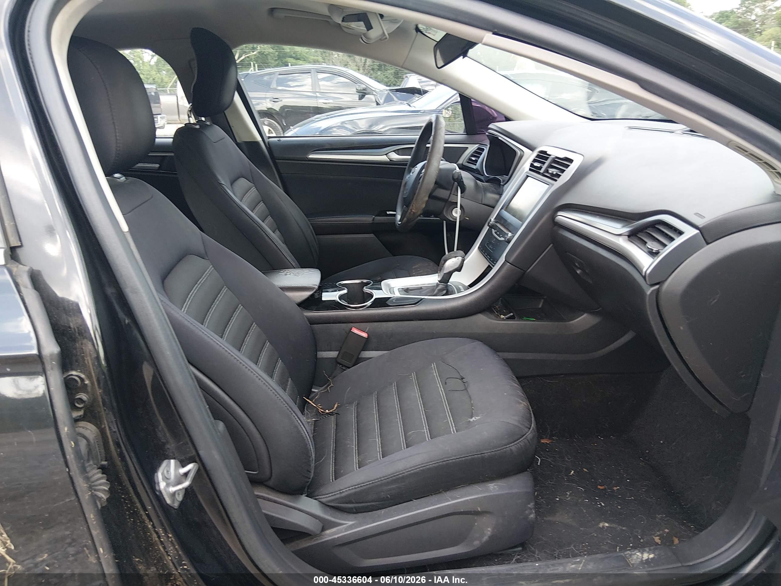 2014 Ford Fusion Se Black vin: 1FA6P0H70E5396597