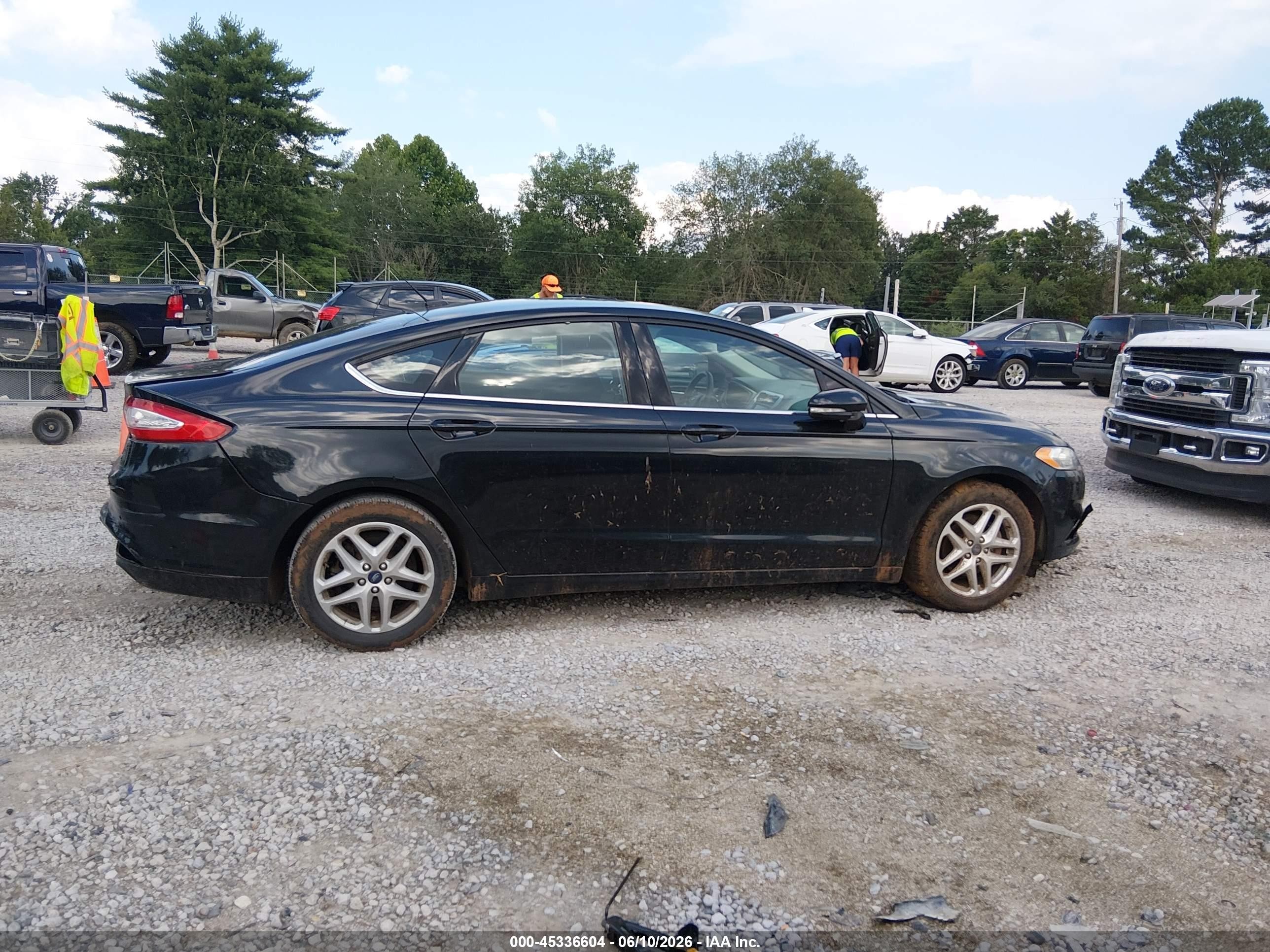 2014 Ford Fusion Se Black vin: 1FA6P0H70E5396597