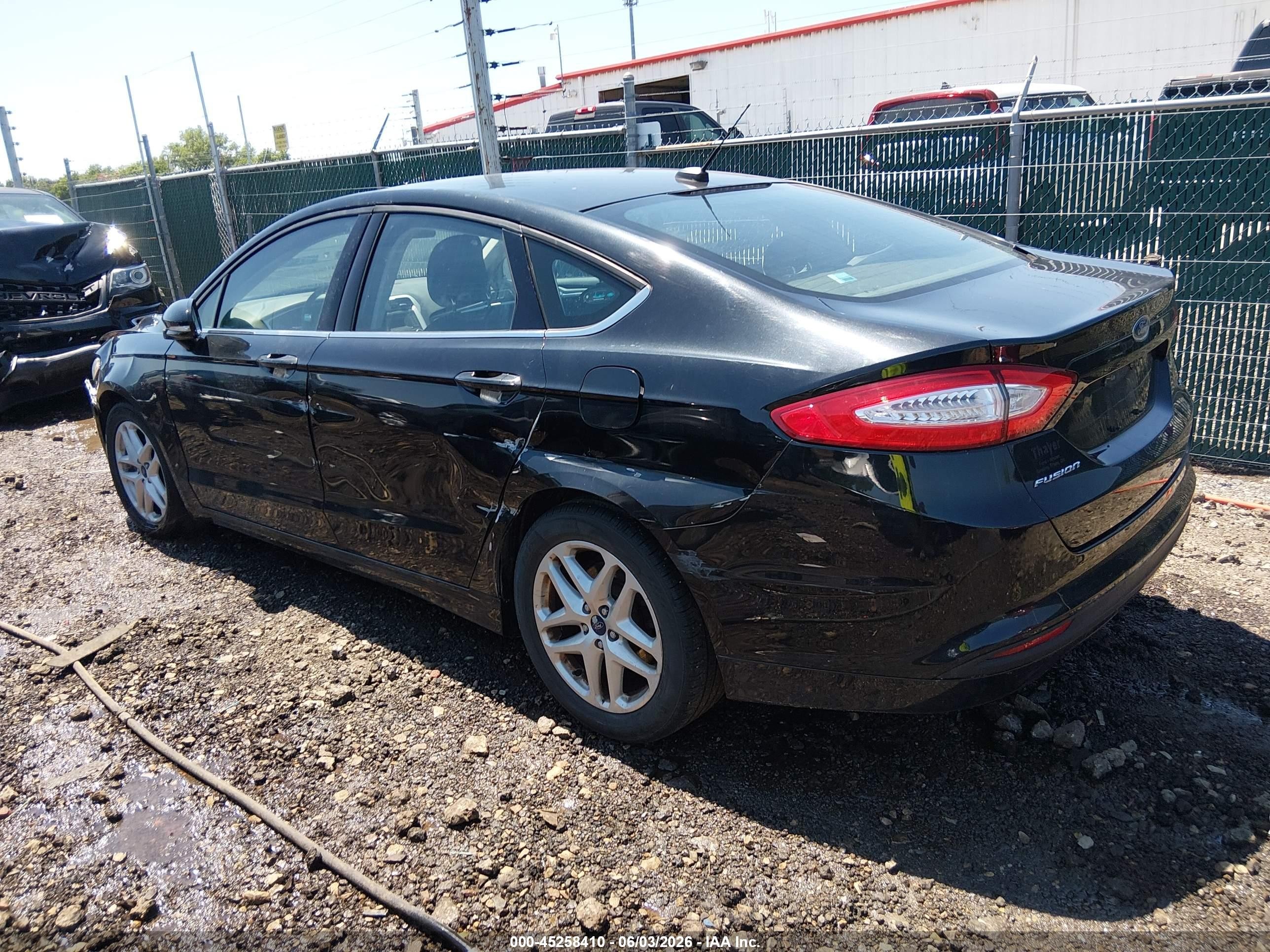 2014 Ford Fusion Se Black vin: 1FA6P0H70E5398804