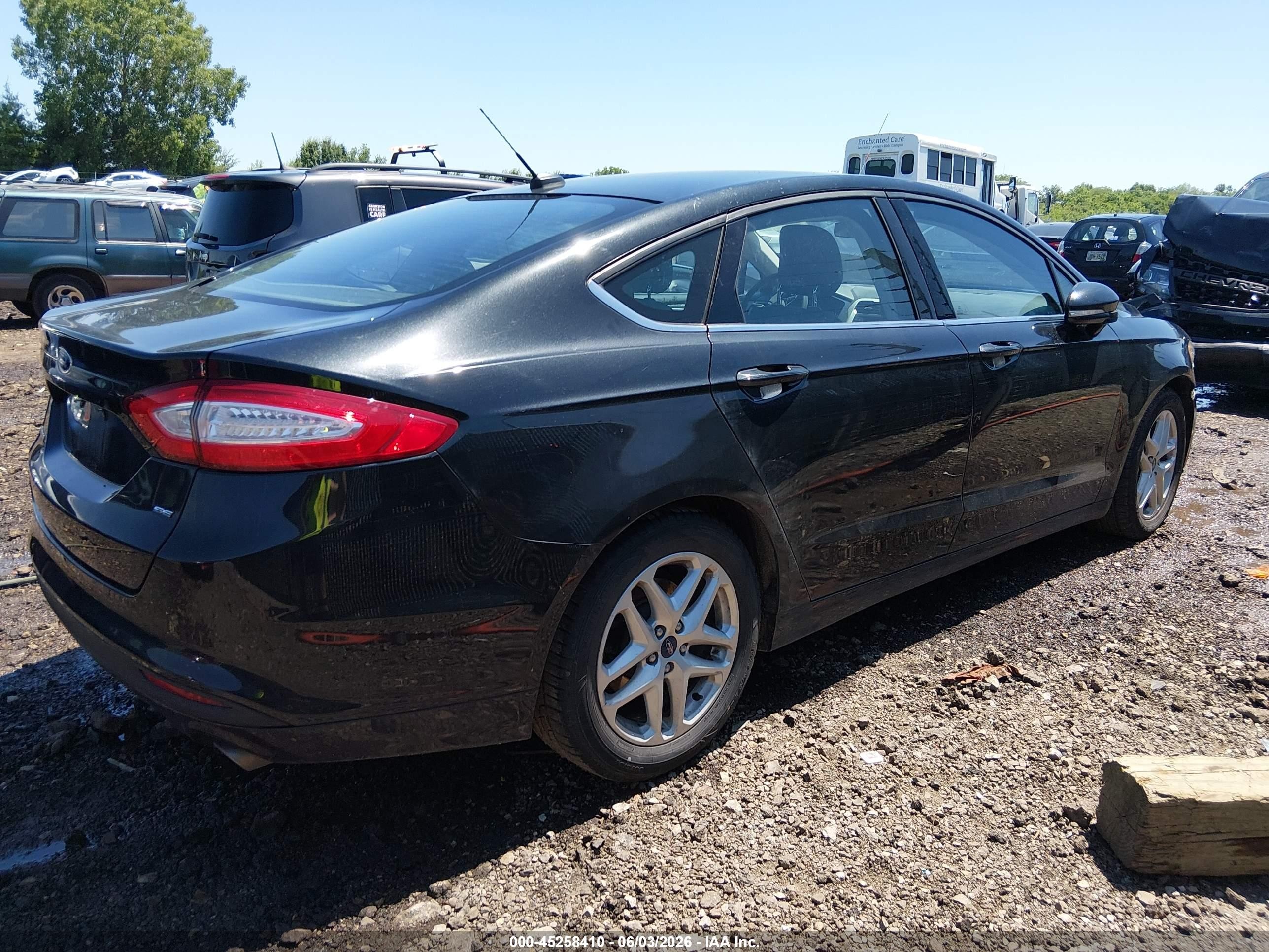 2014 Ford Fusion Se Black vin: 1FA6P0H70E5398804