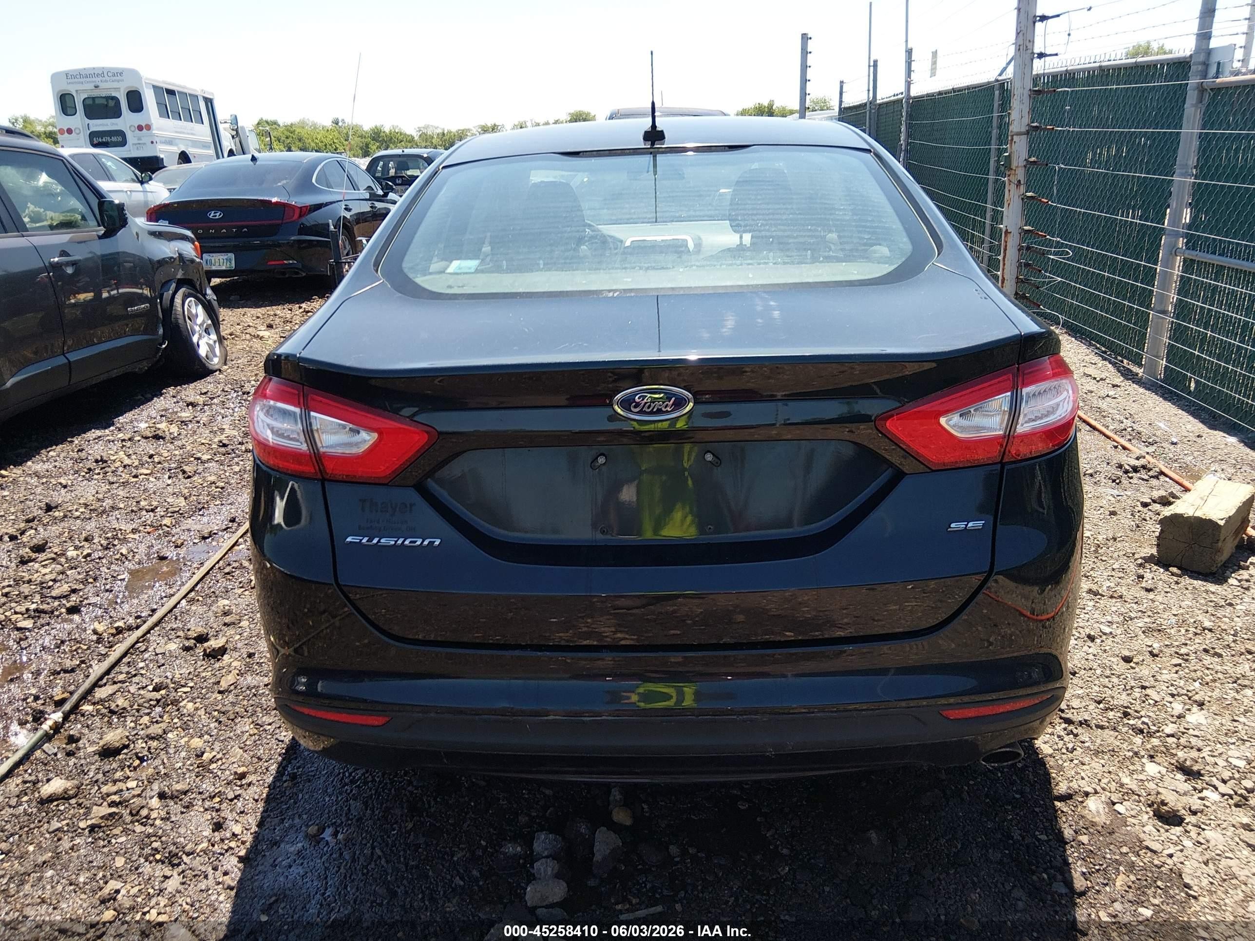 2014 Ford Fusion Se Black vin: 1FA6P0H70E5398804