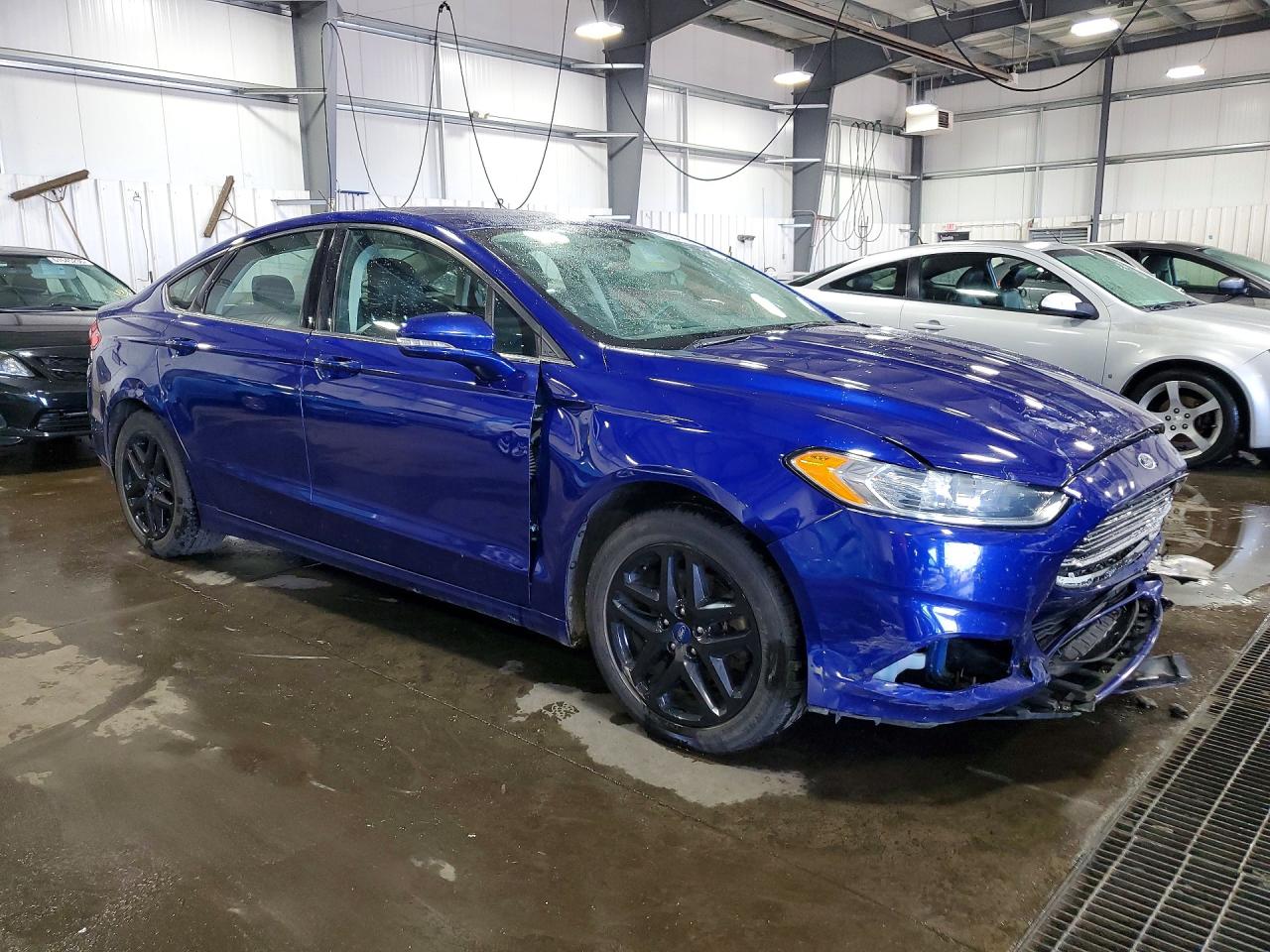 2014 Ford Fusion Se Синий vin: 1FA6P0H70E5404410