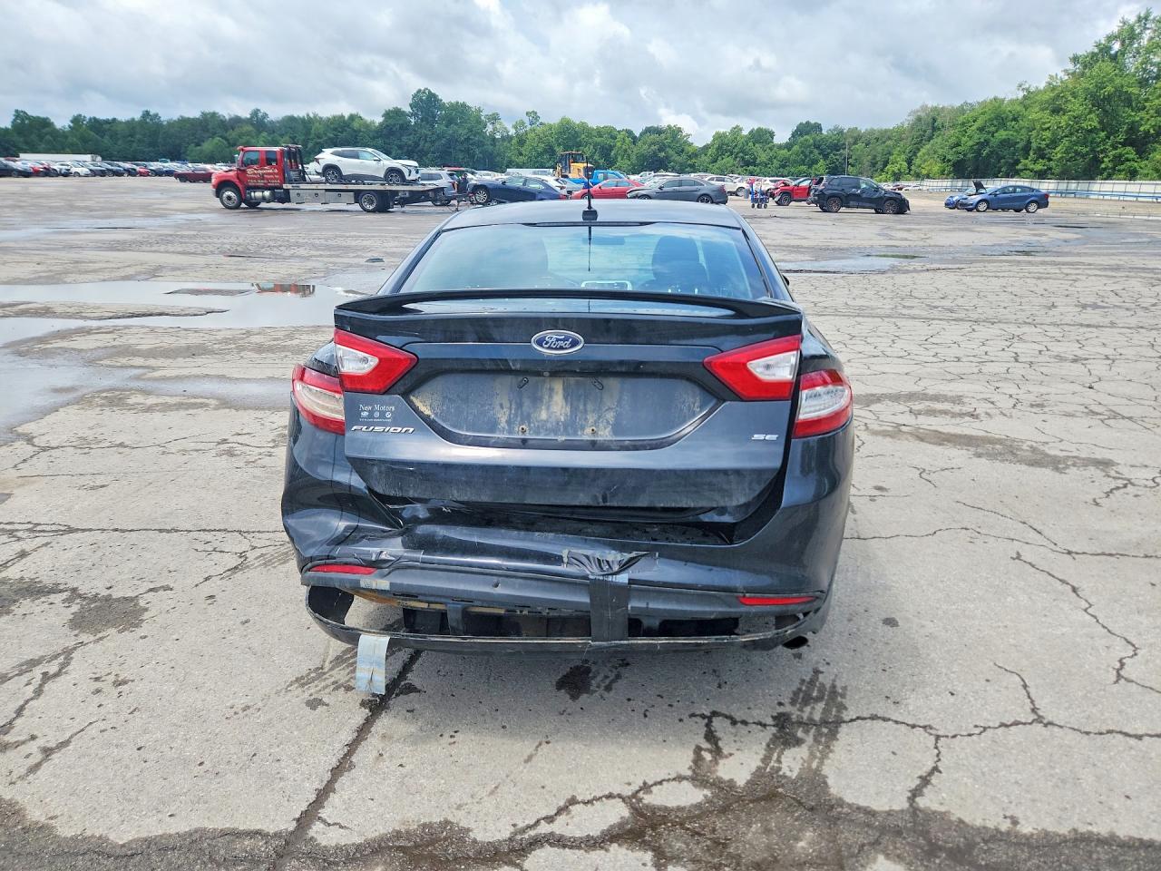 2015 Ford Fusion Se Black vin: 1FA6P0H70F5105923