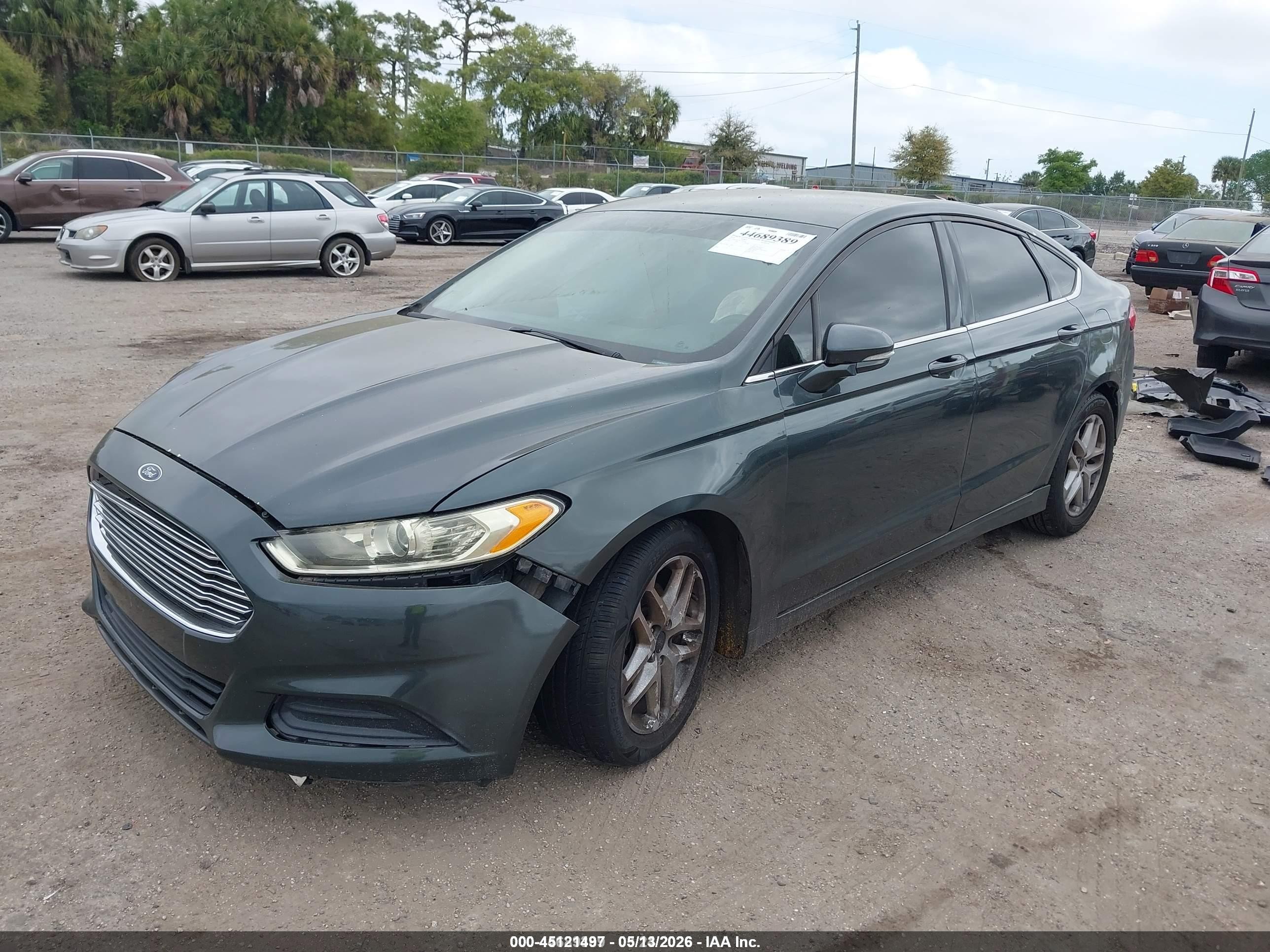 2015 Ford Fusion Se Green vin: 1FA6P0H70F5108319