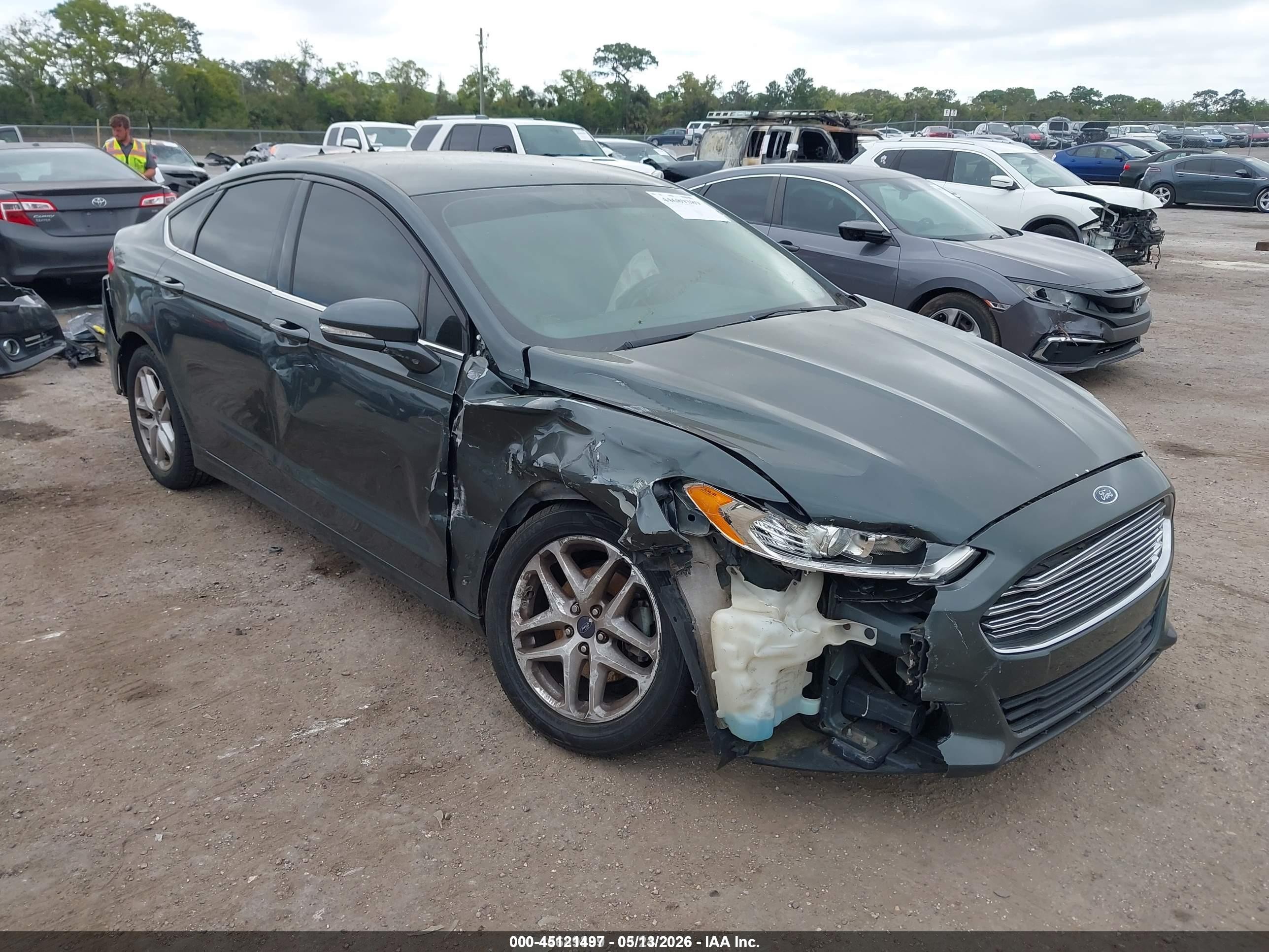 2015 Ford Fusion Se Green vin: 1FA6P0H70F5108319