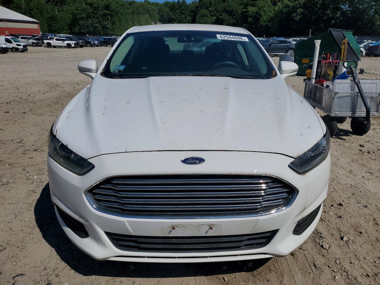 2015 Ford Fusion Se White vin: 1FA6P0H70F5114718