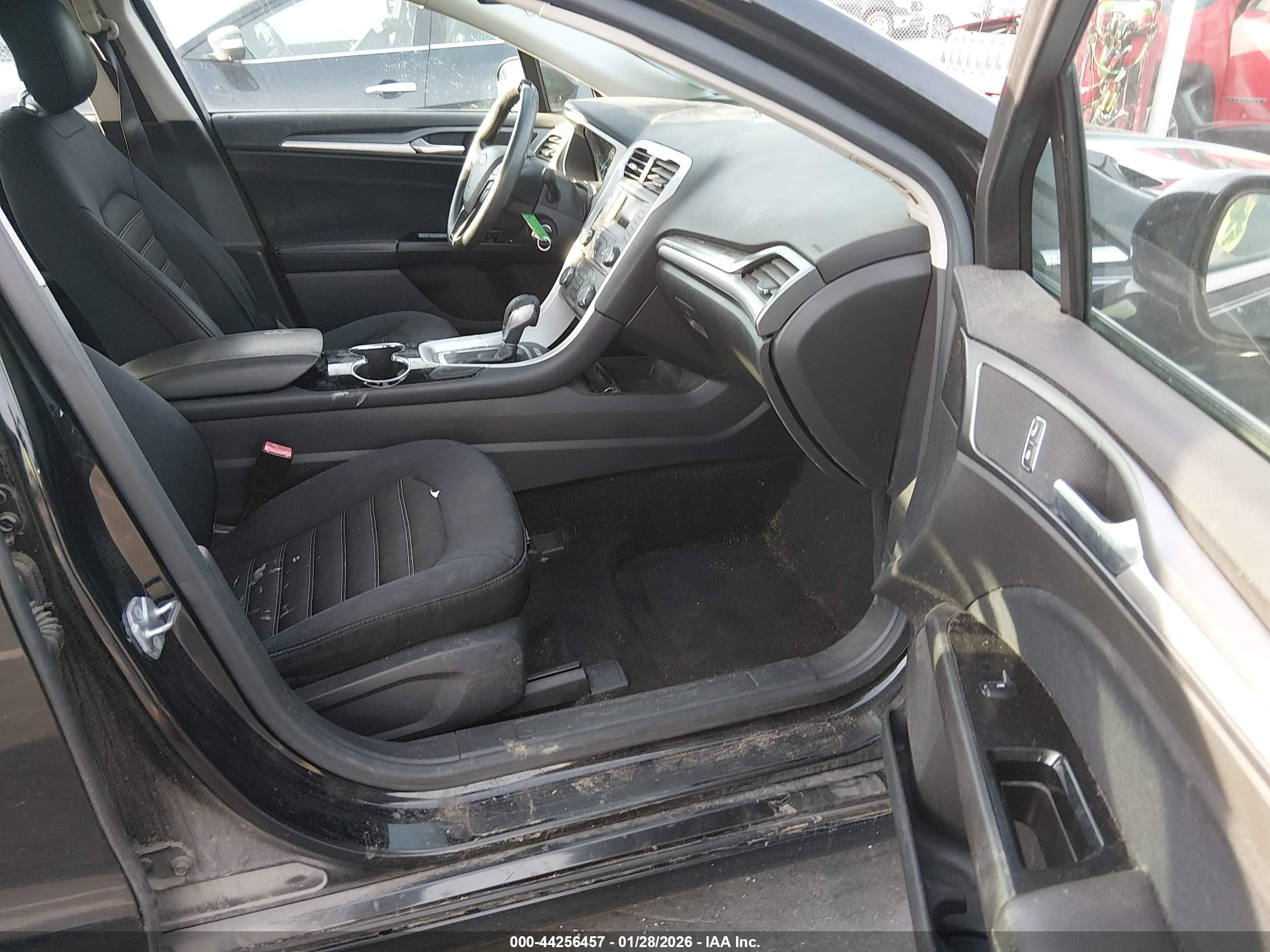 2014 Ford Fusion Se Black vin: 1FA6P0H71E5365794