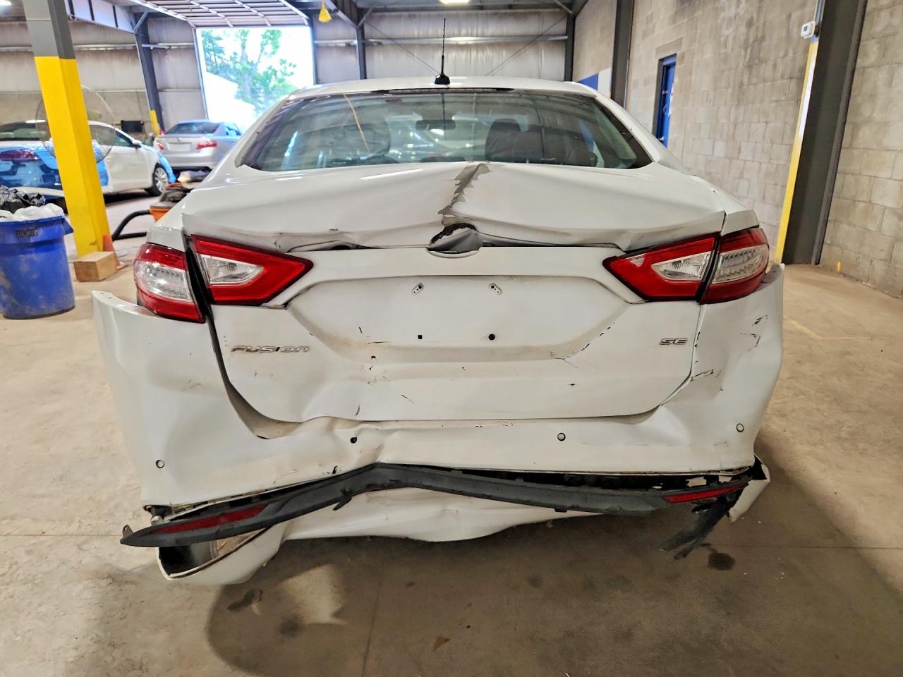 2014 Ford Fusion Se White vin: 1FA6P0H71E5369599