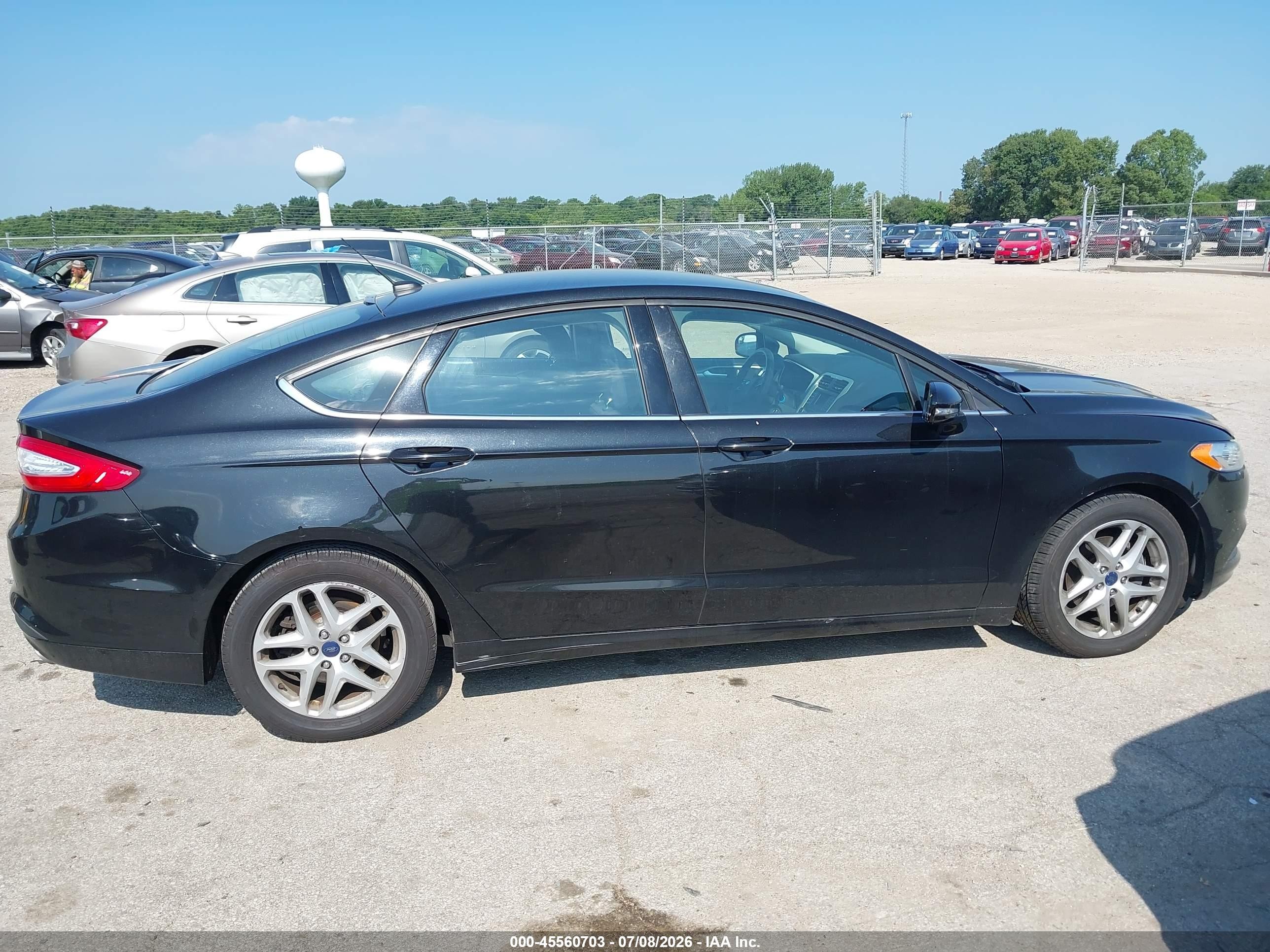 2014 Ford Fusion Se Black vin: 1FA6P0H71E5376309