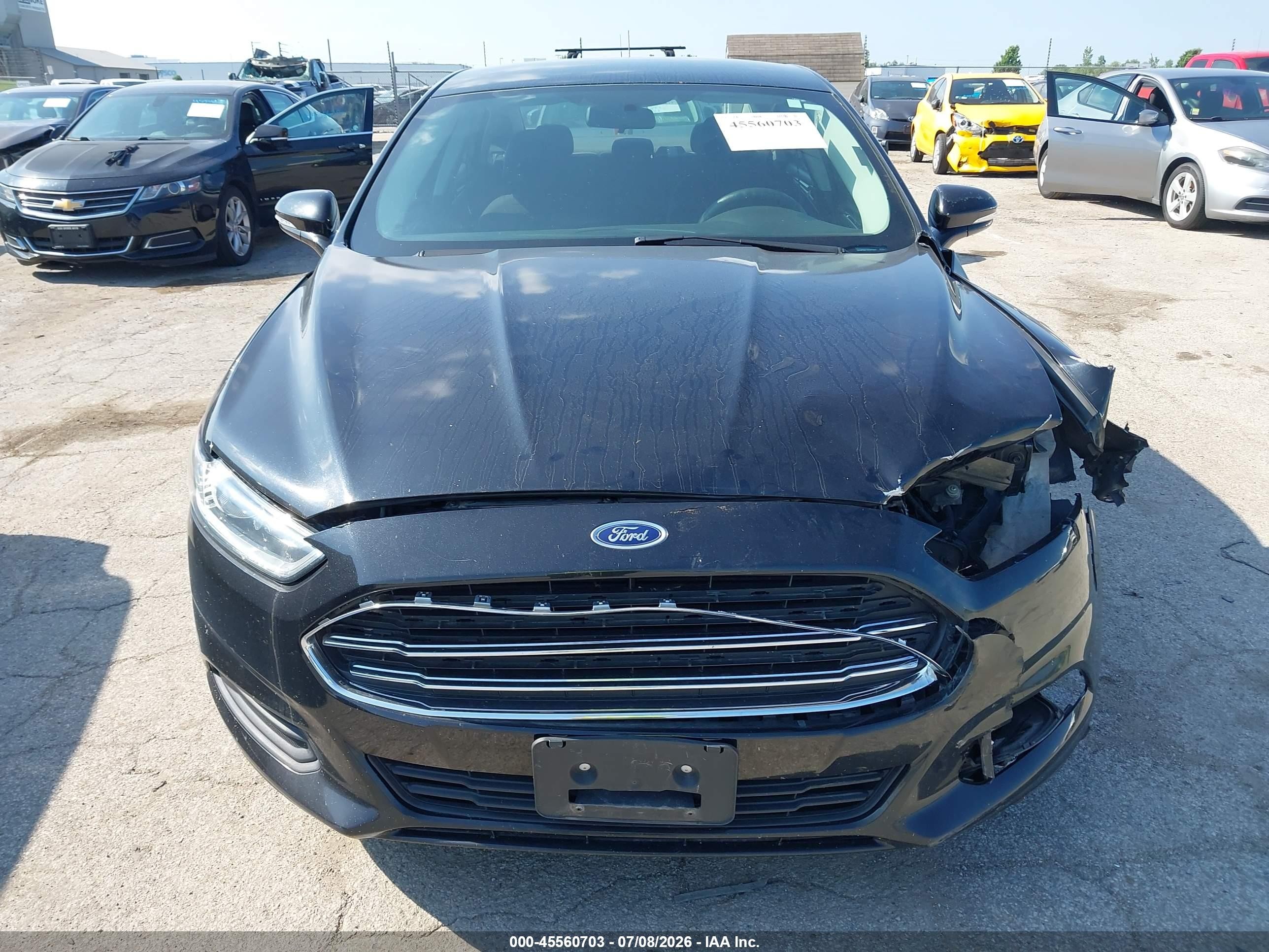 2014 Ford Fusion Se Black vin: 1FA6P0H71E5376309
