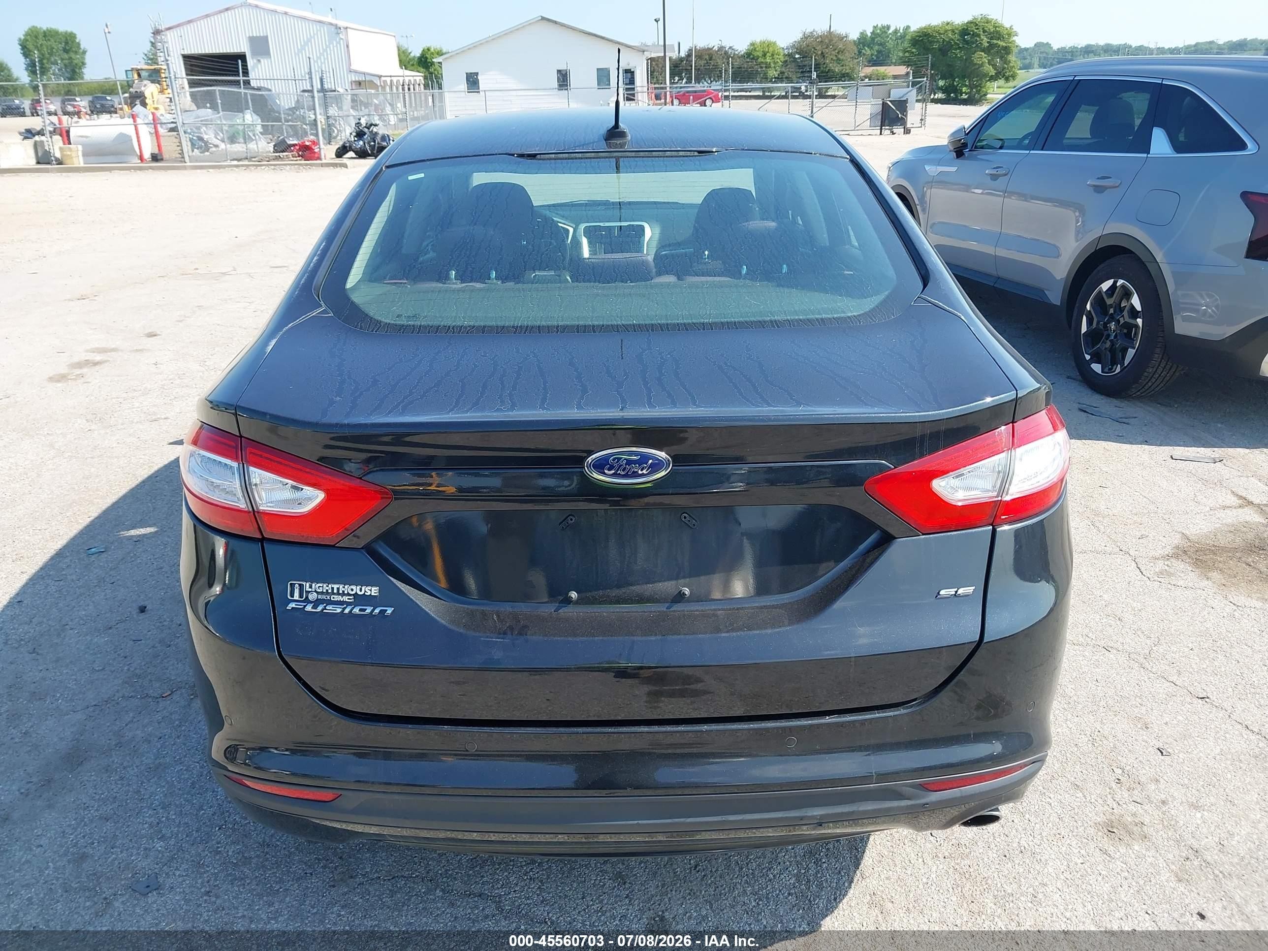 2014 Ford Fusion Se Black vin: 1FA6P0H71E5376309