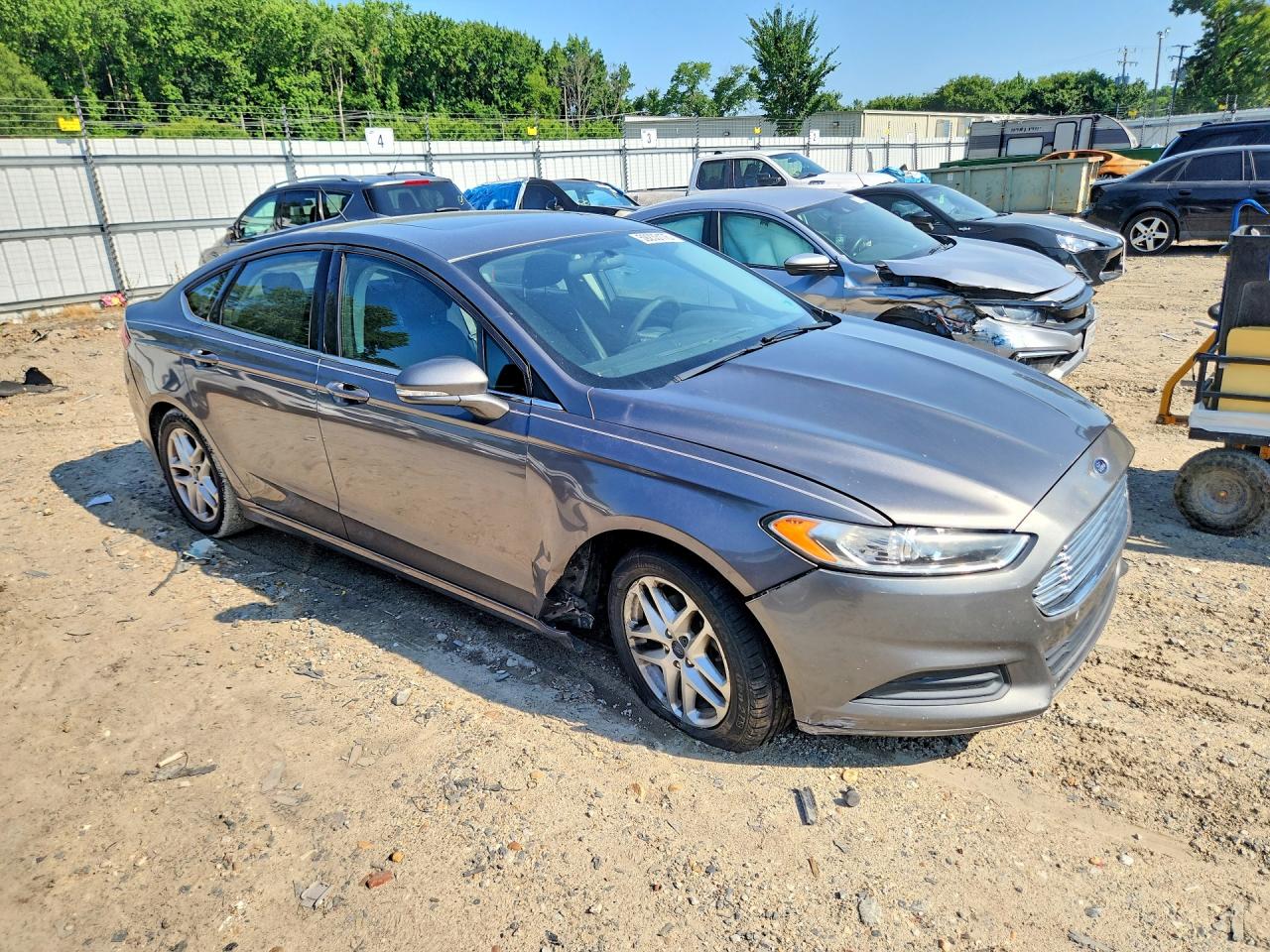 2014 Ford Fusion Se Gray vin: 1FA6P0H71E5401418