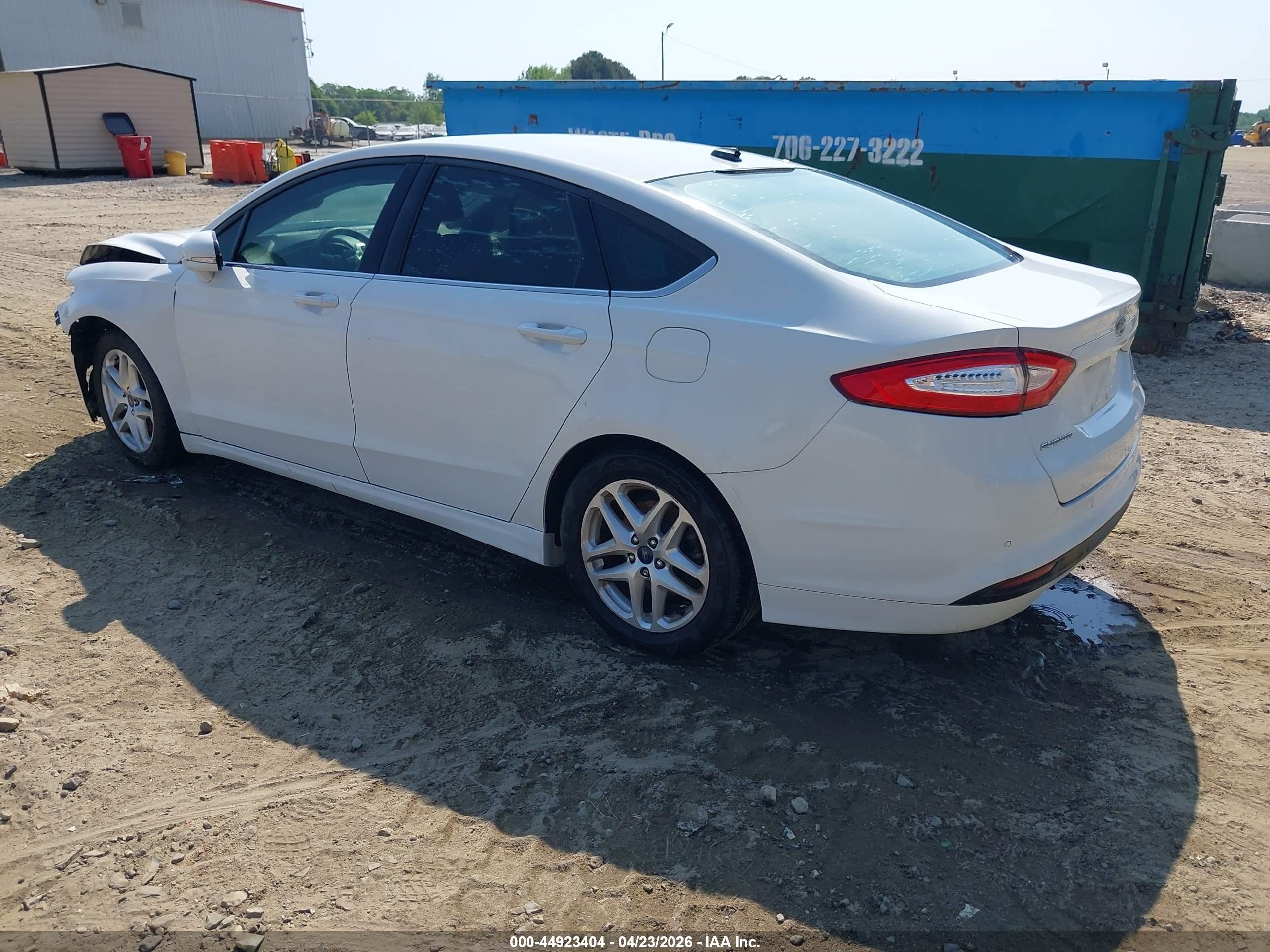 2014 Ford Fusion Se White vin: 1FA6P0H71E5406408