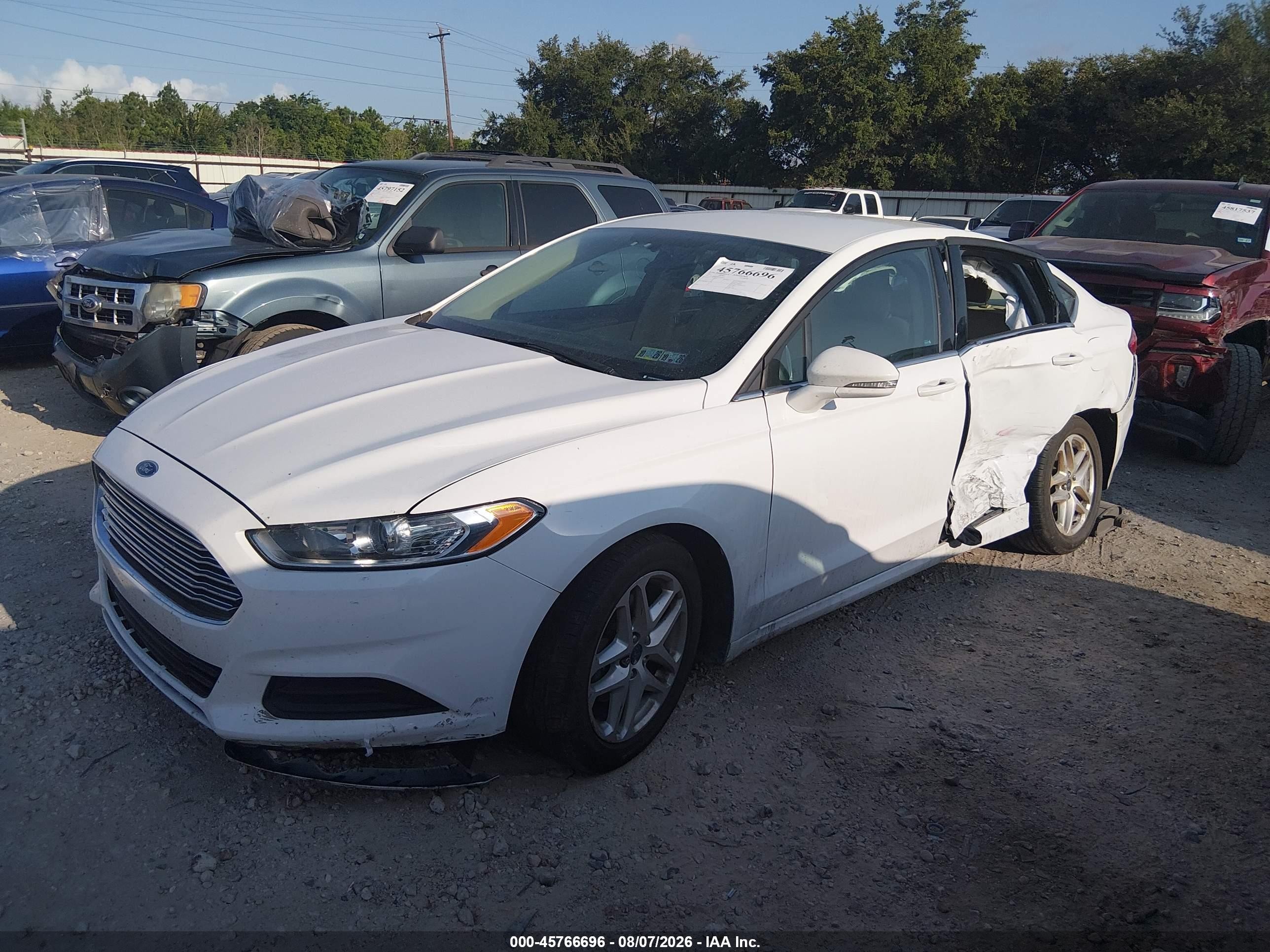2015 Ford Fusion Se White vin: 1FA6P0H71F5102819