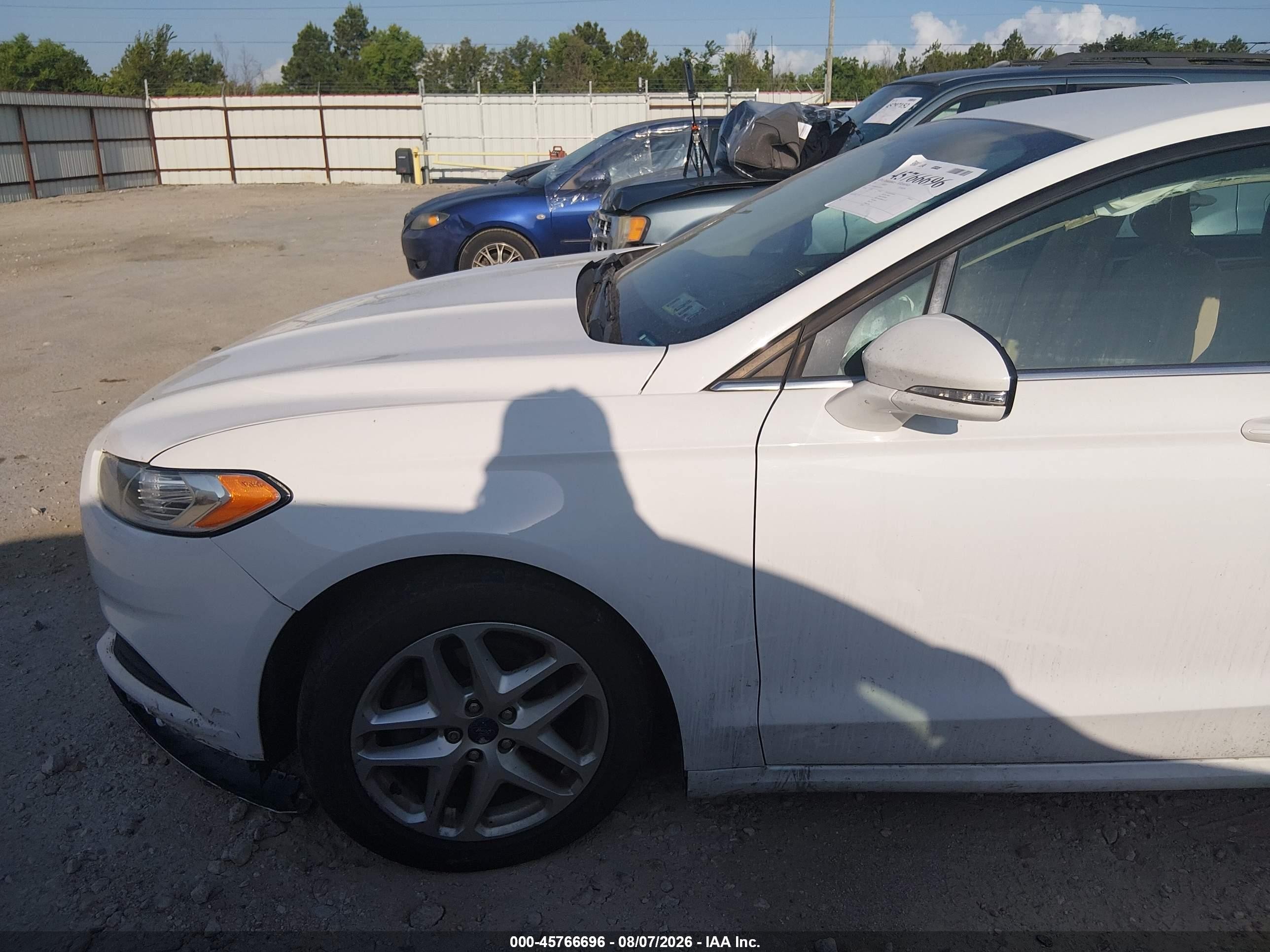 2015 Ford Fusion Se White vin: 1FA6P0H71F5102819