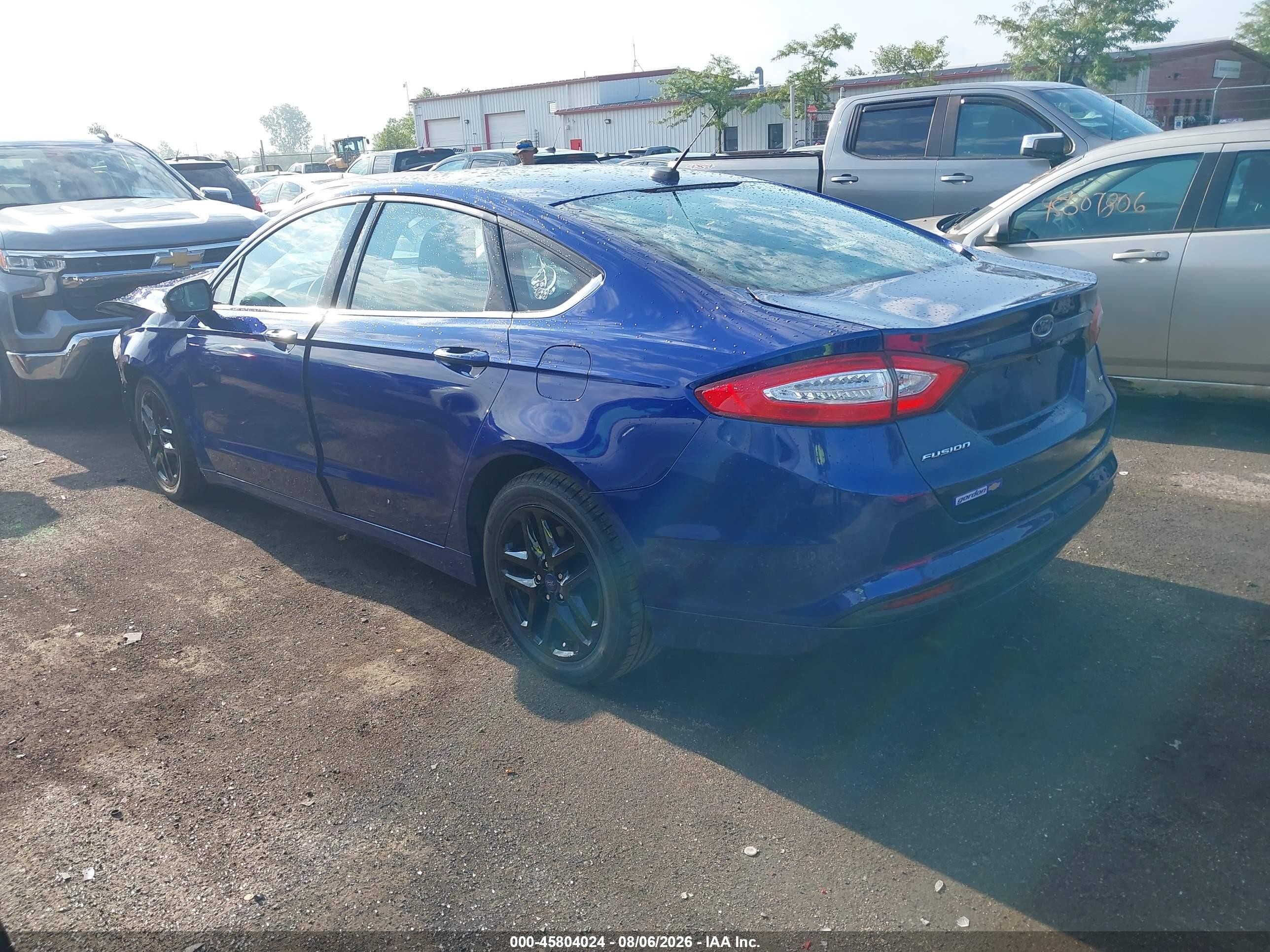 2015 Ford Fusion Se Синий vin: 1FA6P0H71F5103646