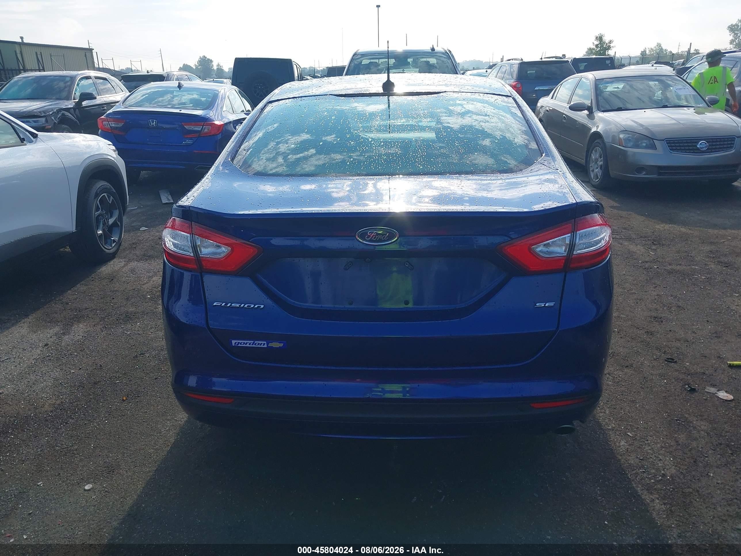2015 Ford Fusion Se Синий vin: 1FA6P0H71F5103646