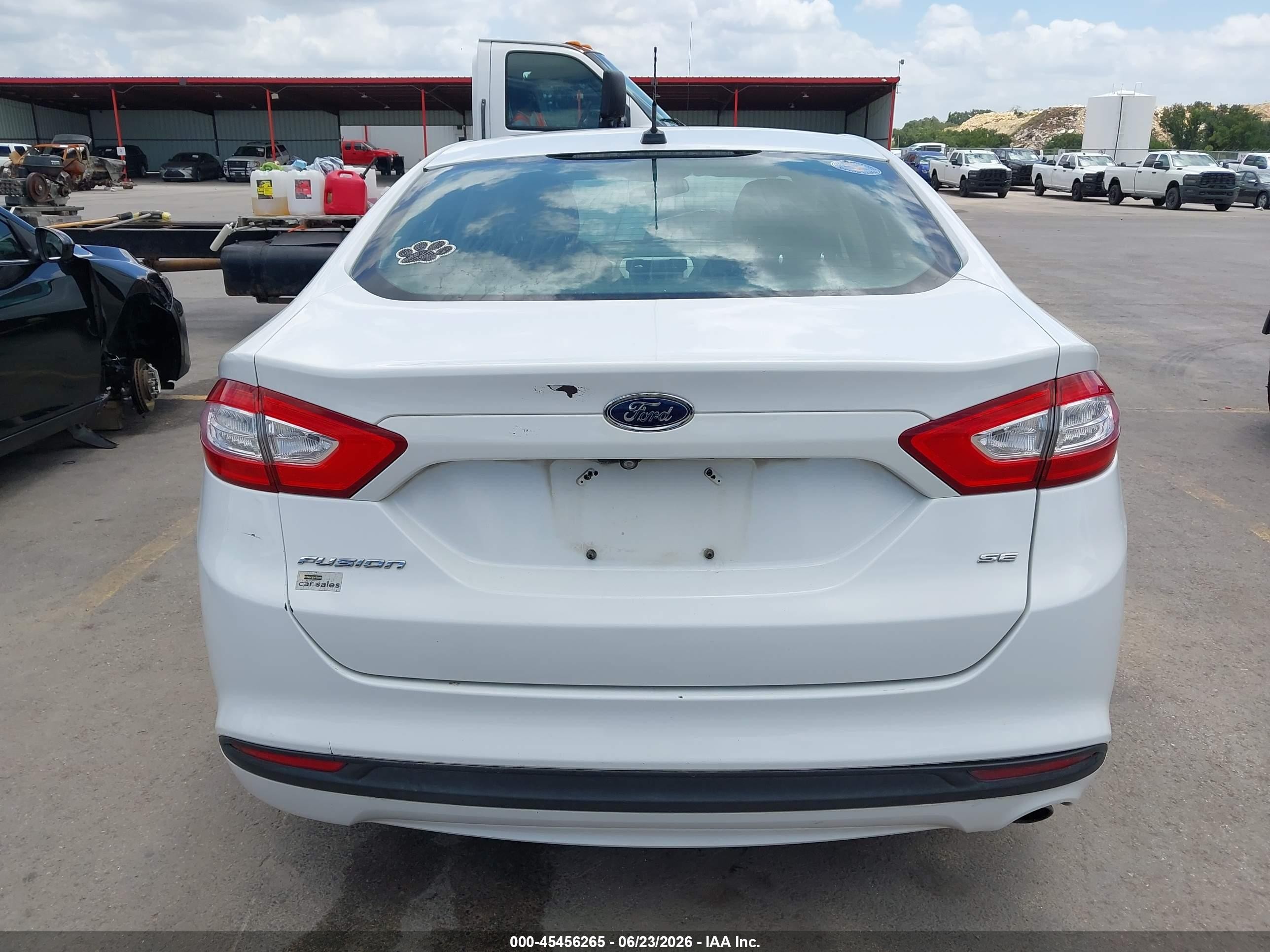 2015 Ford Fusion Se White vin: 1FA6P0H71F5107633