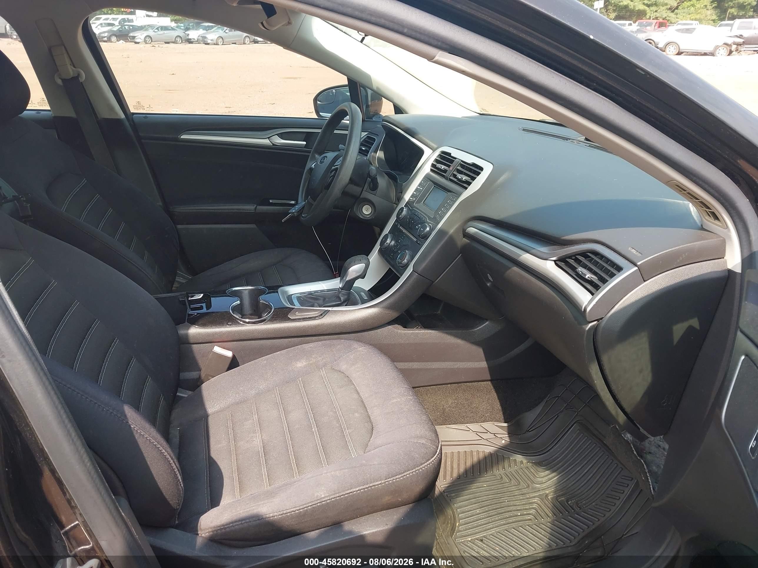 2015 Ford Fusion Se Black vin: 1FA6P0H71F5109348