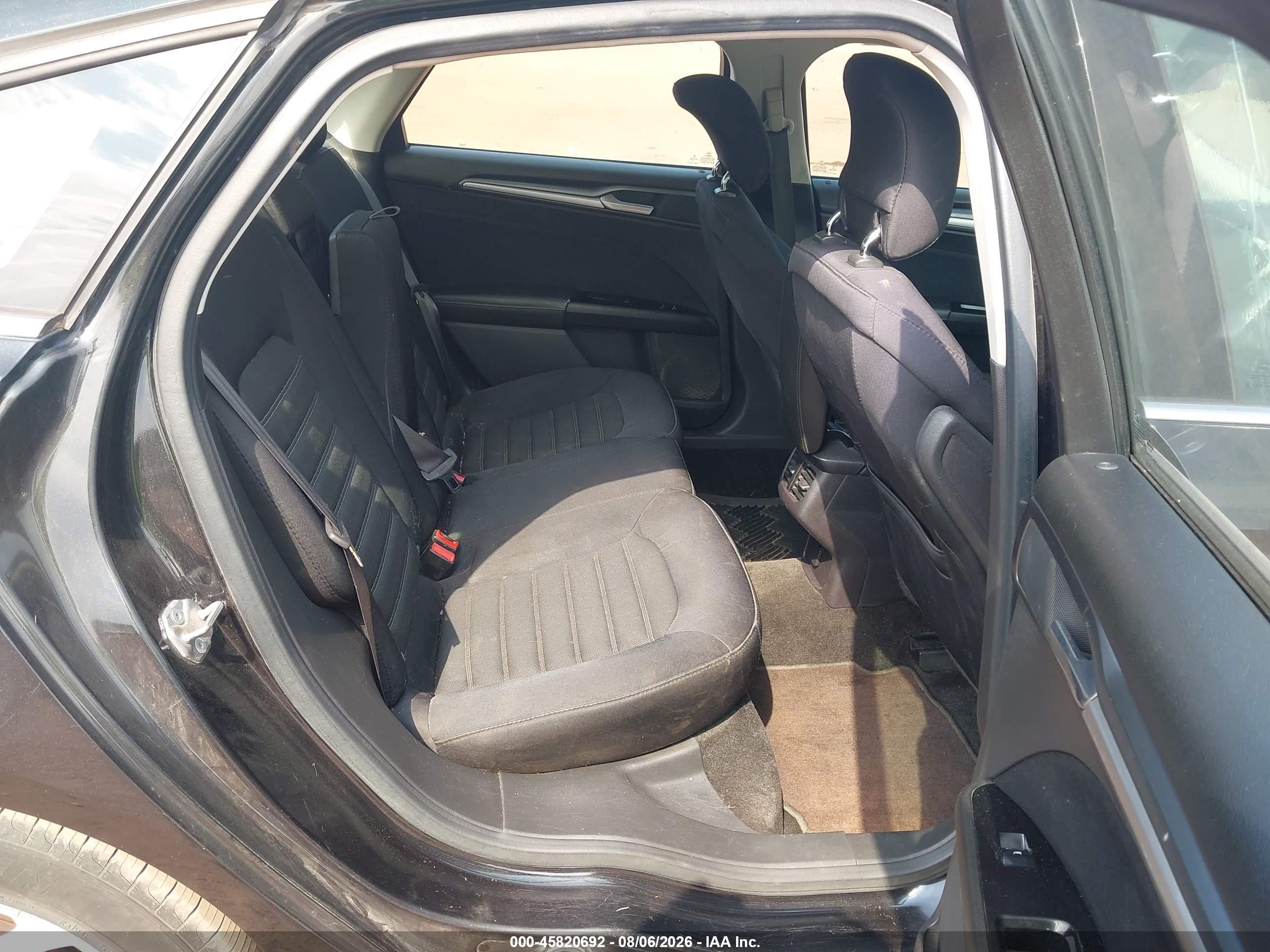 2015 Ford Fusion Se Black vin: 1FA6P0H71F5109348