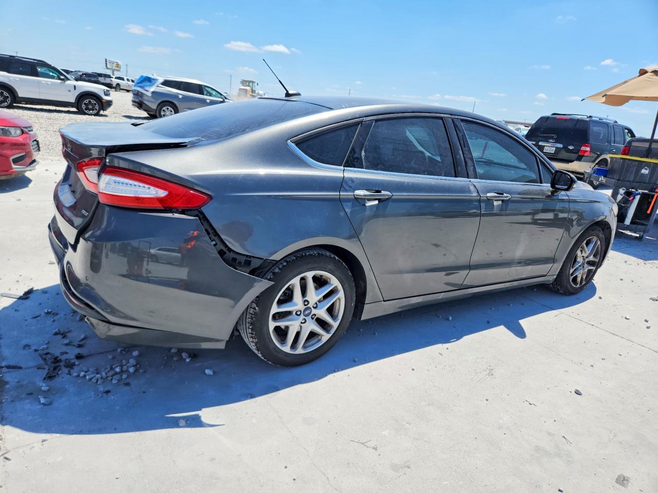 2015 Ford Fusion Se Gray vin: 1FA6P0H71F5122083