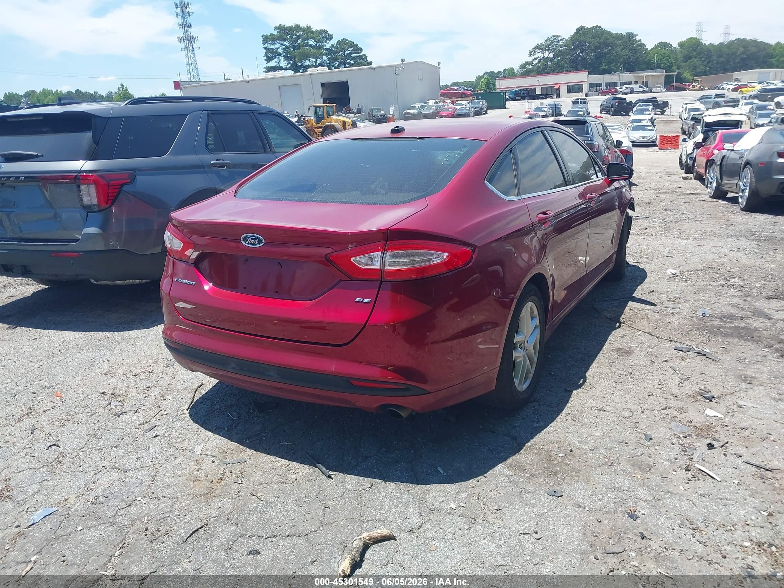 2014 Ford Fusion Se Red vin: 1FA6P0H72E5386816