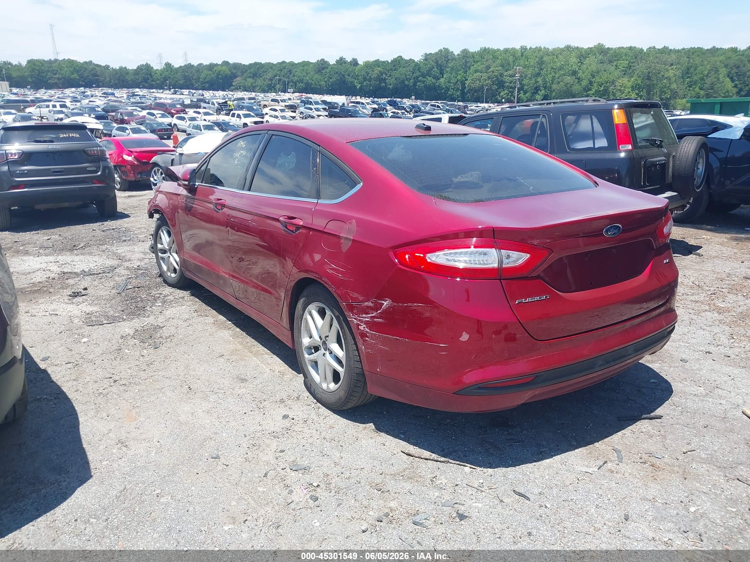 2014 Ford Fusion Se Red vin: 1FA6P0H72E5386816