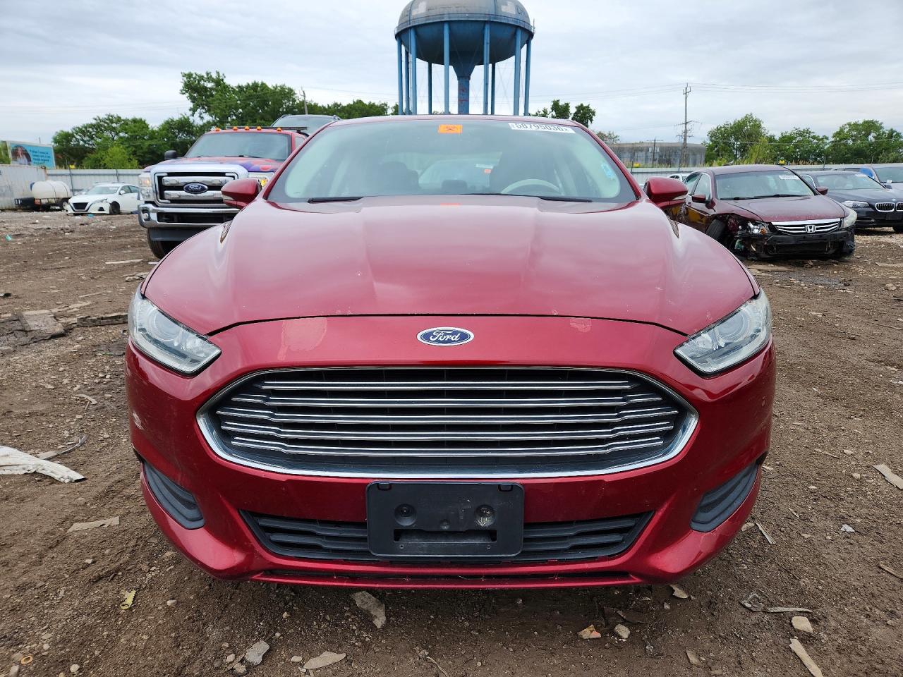 2014 Ford Fusion Se Red vin: 1FA6P0H72E5391658