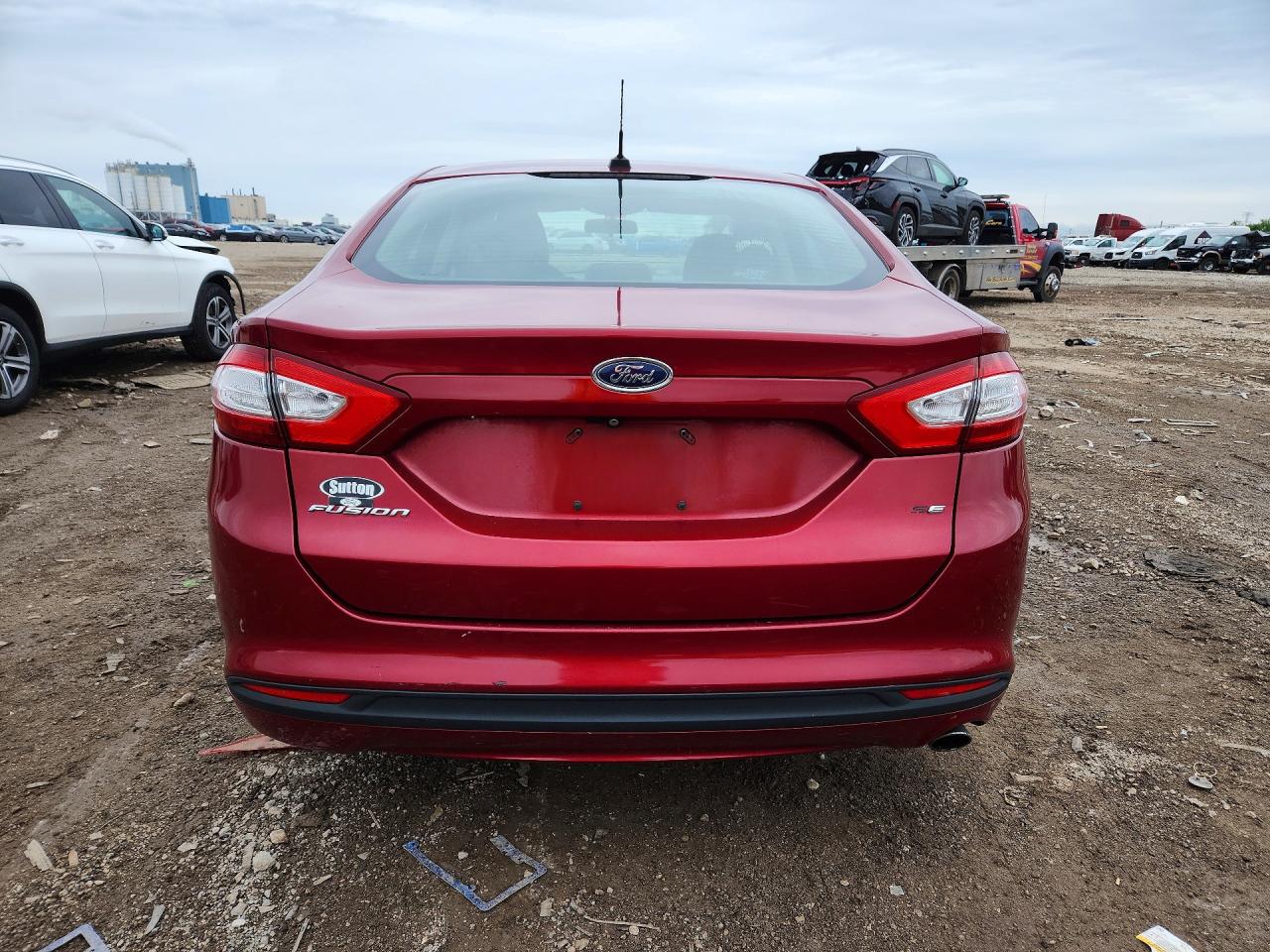 2014 Ford Fusion Se Red vin: 1FA6P0H72E5391658