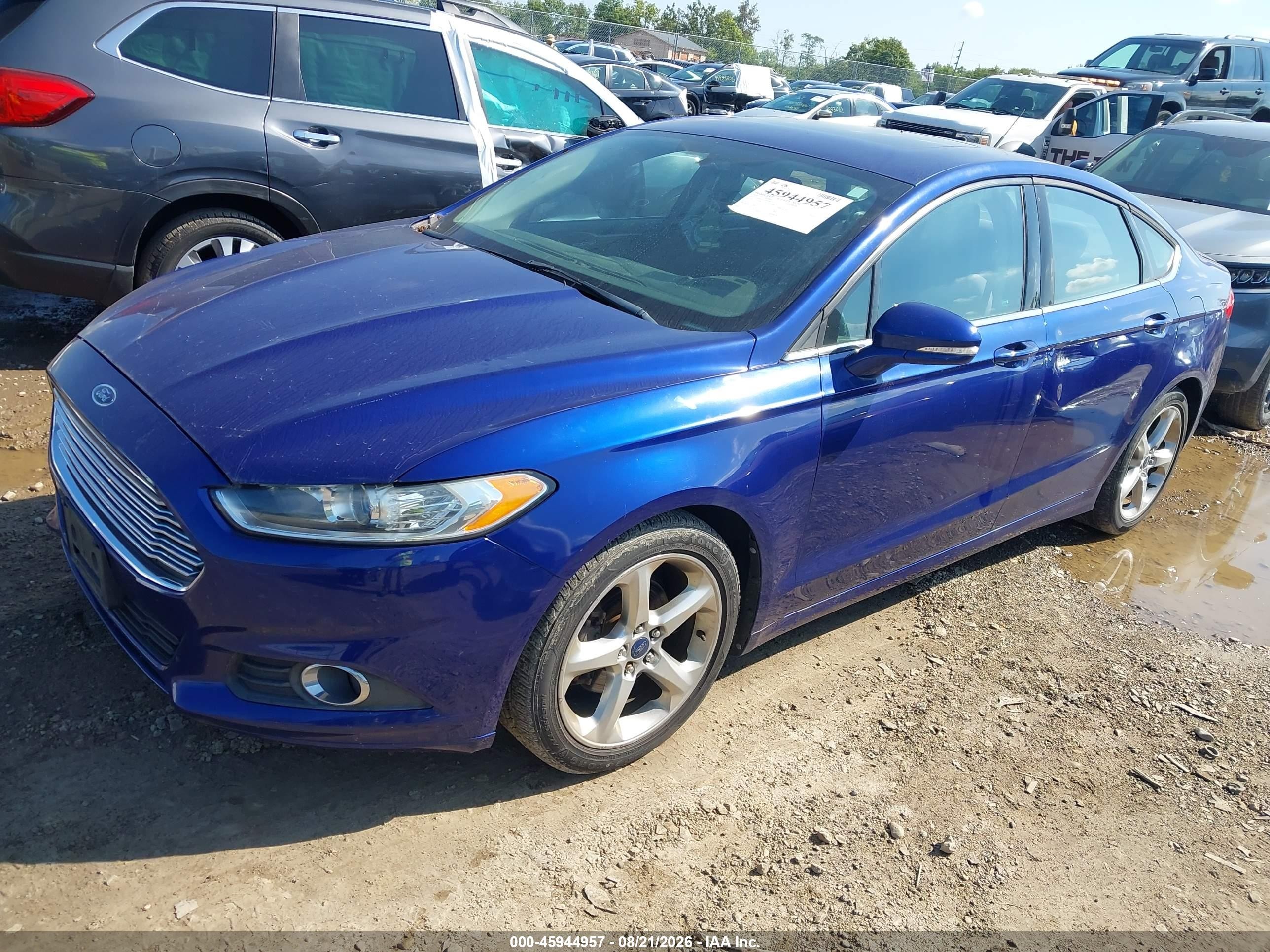 2014 Ford Fusion Se Синий vin: 1FA6P0H72E5404084
