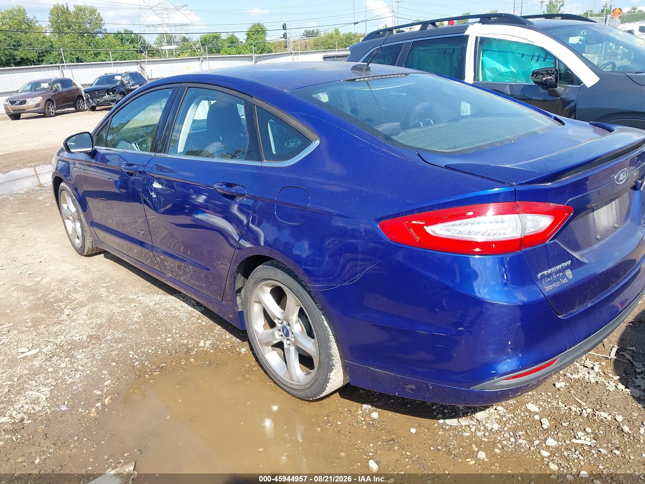 2014 Ford Fusion Se Синий vin: 1FA6P0H72E5404084