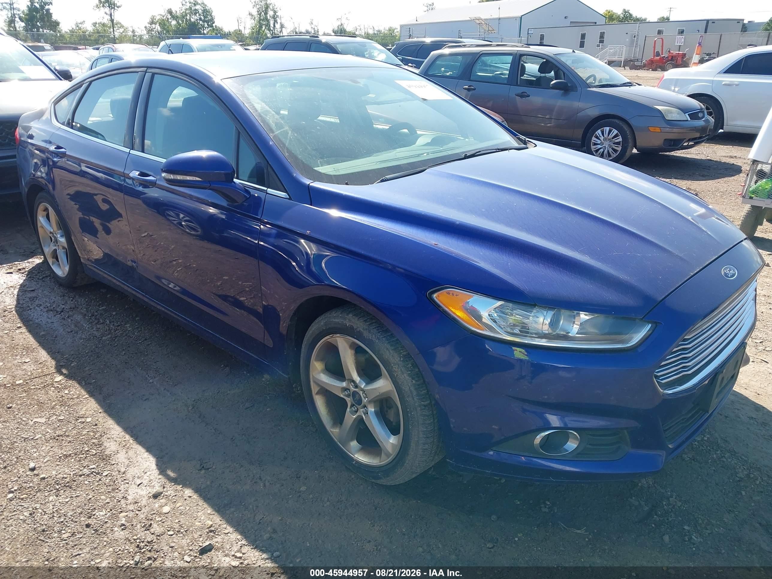 2014 Ford Fusion Se Blue vin: 1FA6P0H72E5404084