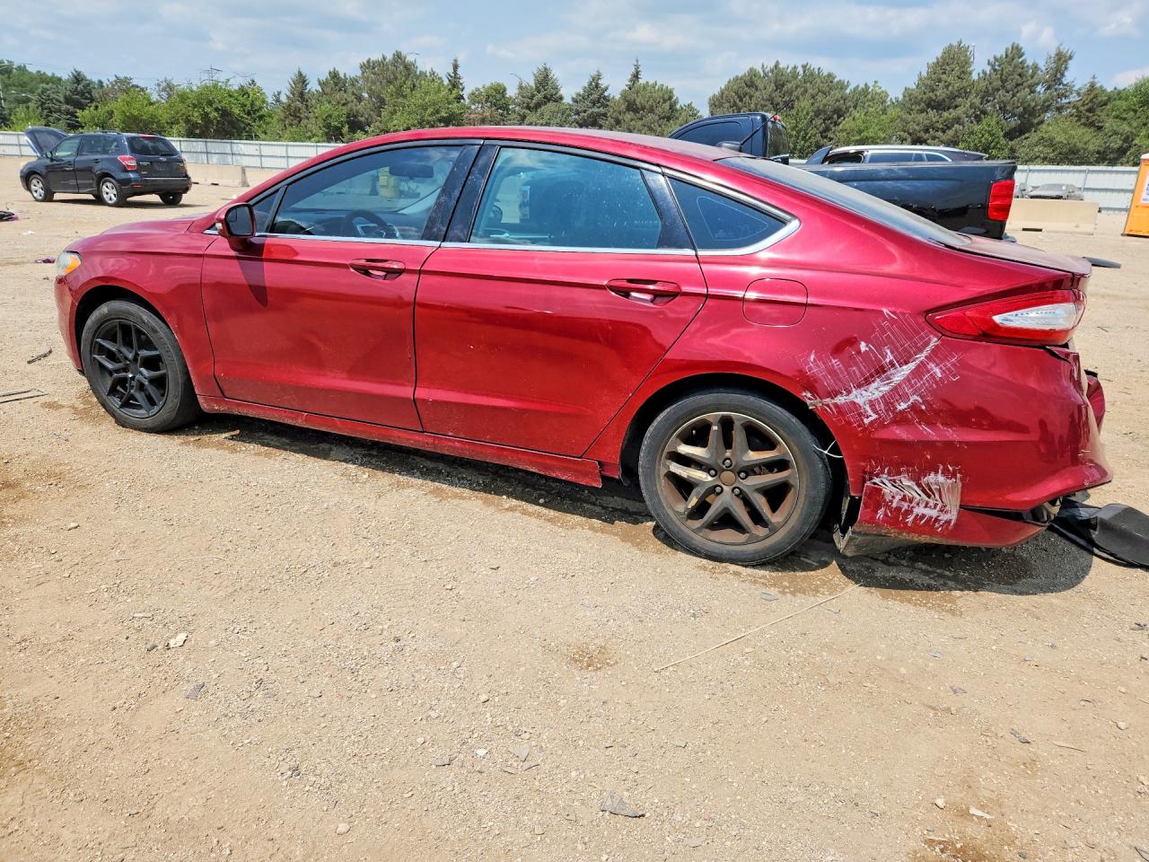2015 Ford Fusion Se Red vin: 1FA6P0H72F5112985