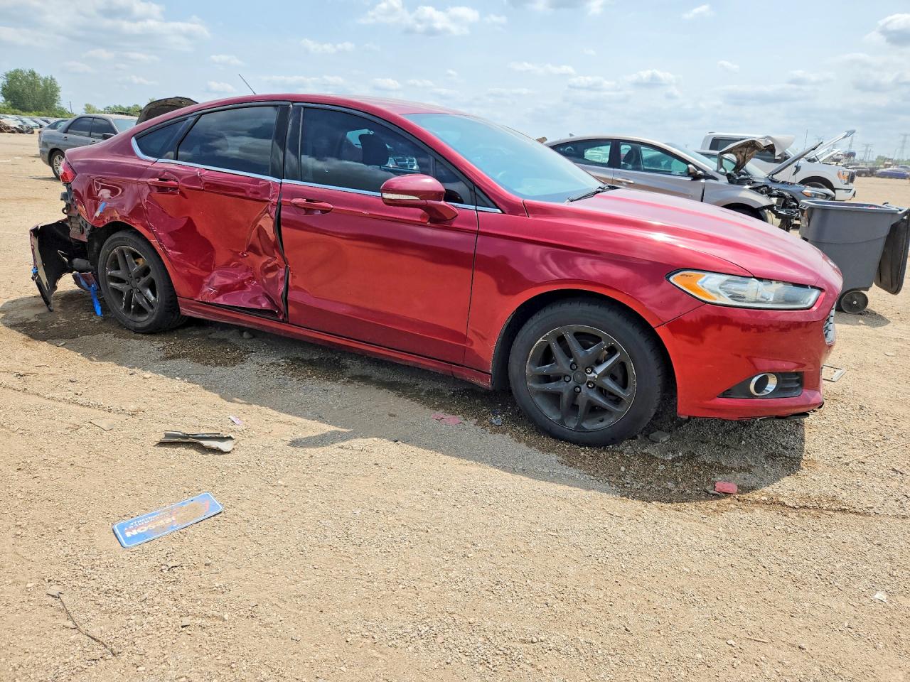 2015 Ford Fusion Se Red vin: 1FA6P0H72F5112985