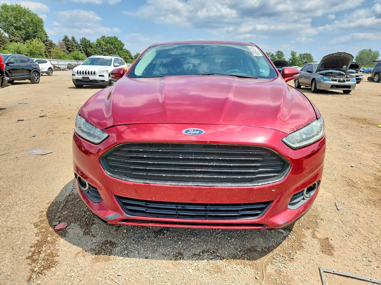 2015 Ford Fusion Se Red vin: 1FA6P0H72F5112985