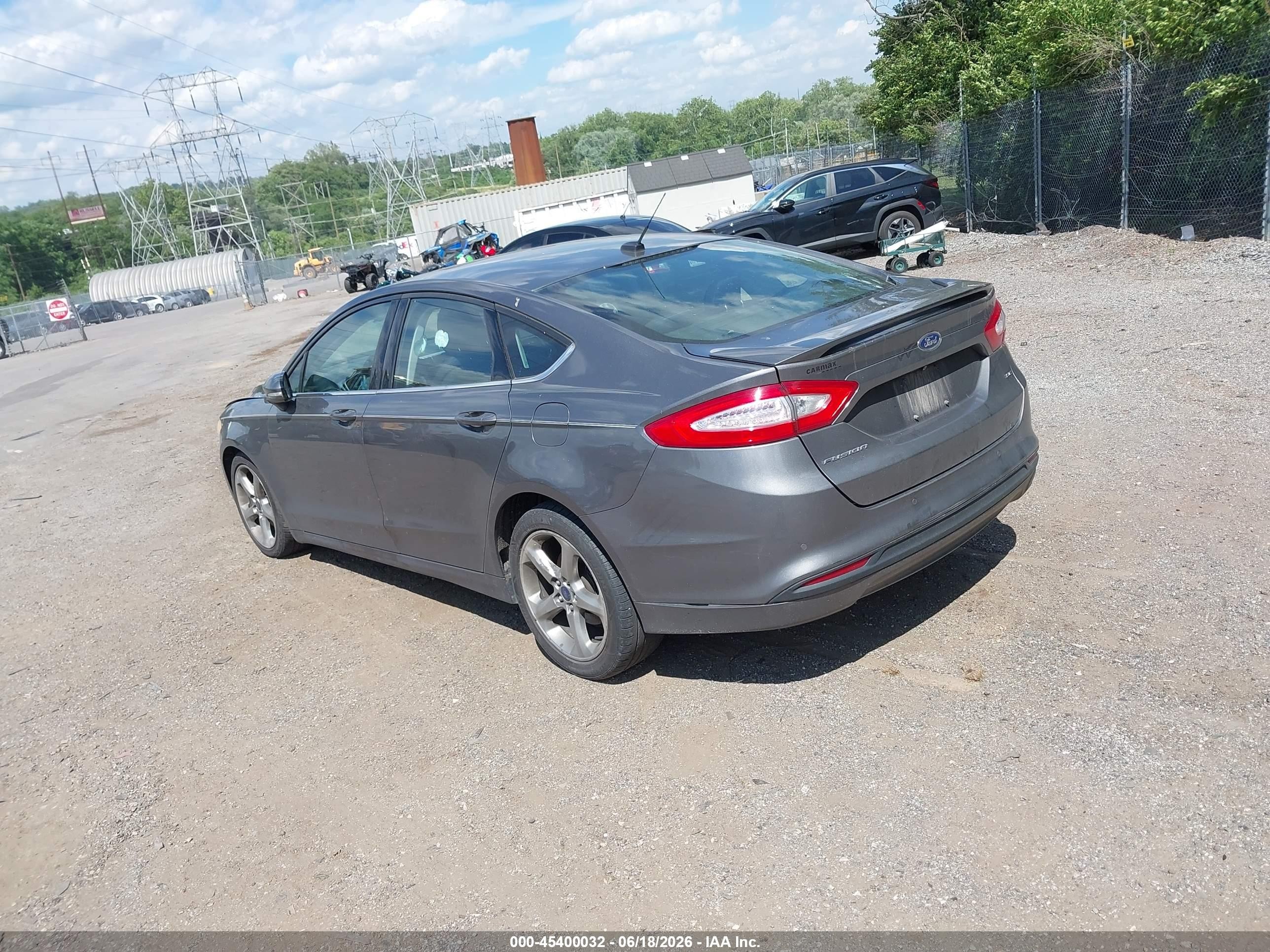 2014 Ford Fusion Se Gray vin: 1FA6P0H73E5351489