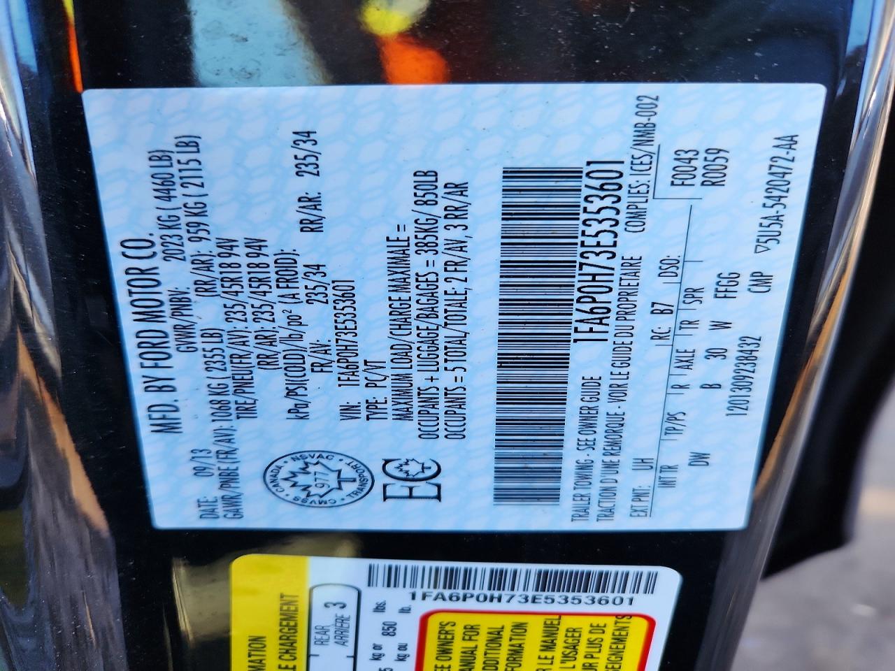 2014 Ford Fusion Se Black vin: 1FA6P0H73E5353601