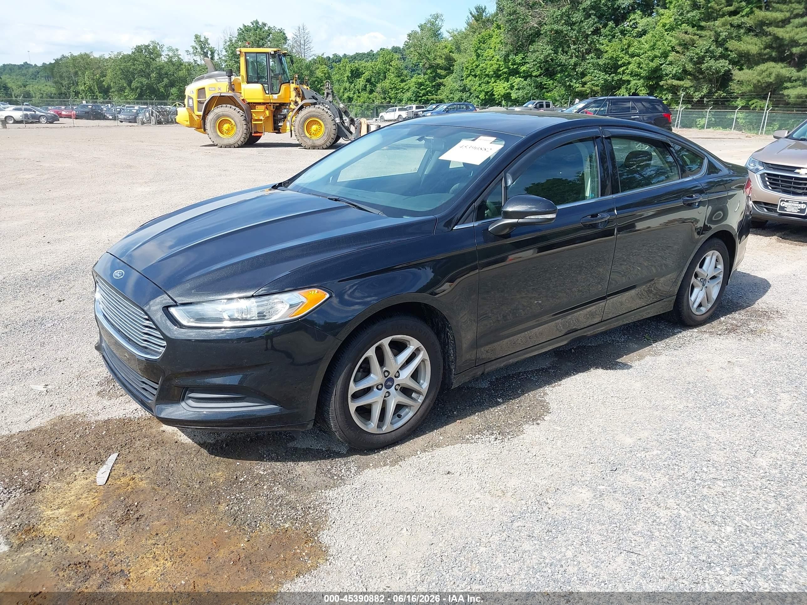 2014 Ford Fusion Se Black vin: 1FA6P0H73E5355753