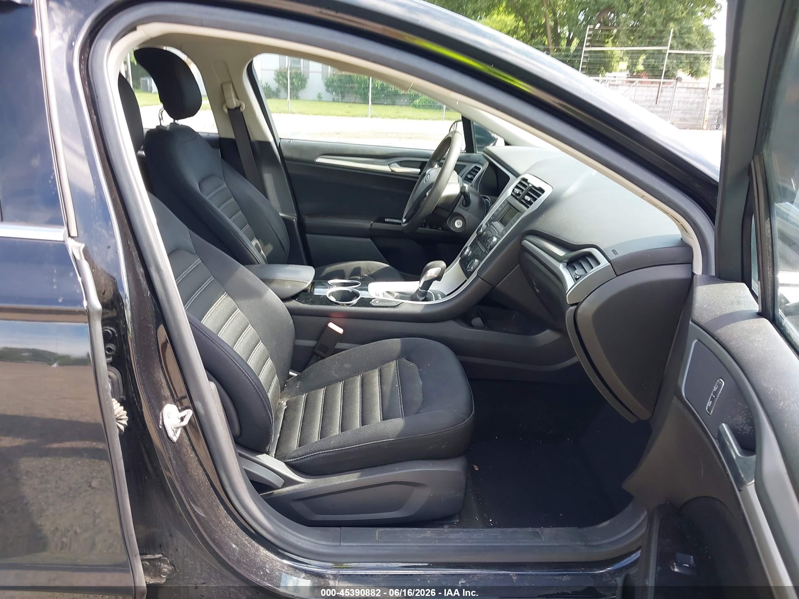 2014 Ford Fusion Se Black vin: 1FA6P0H73E5355753