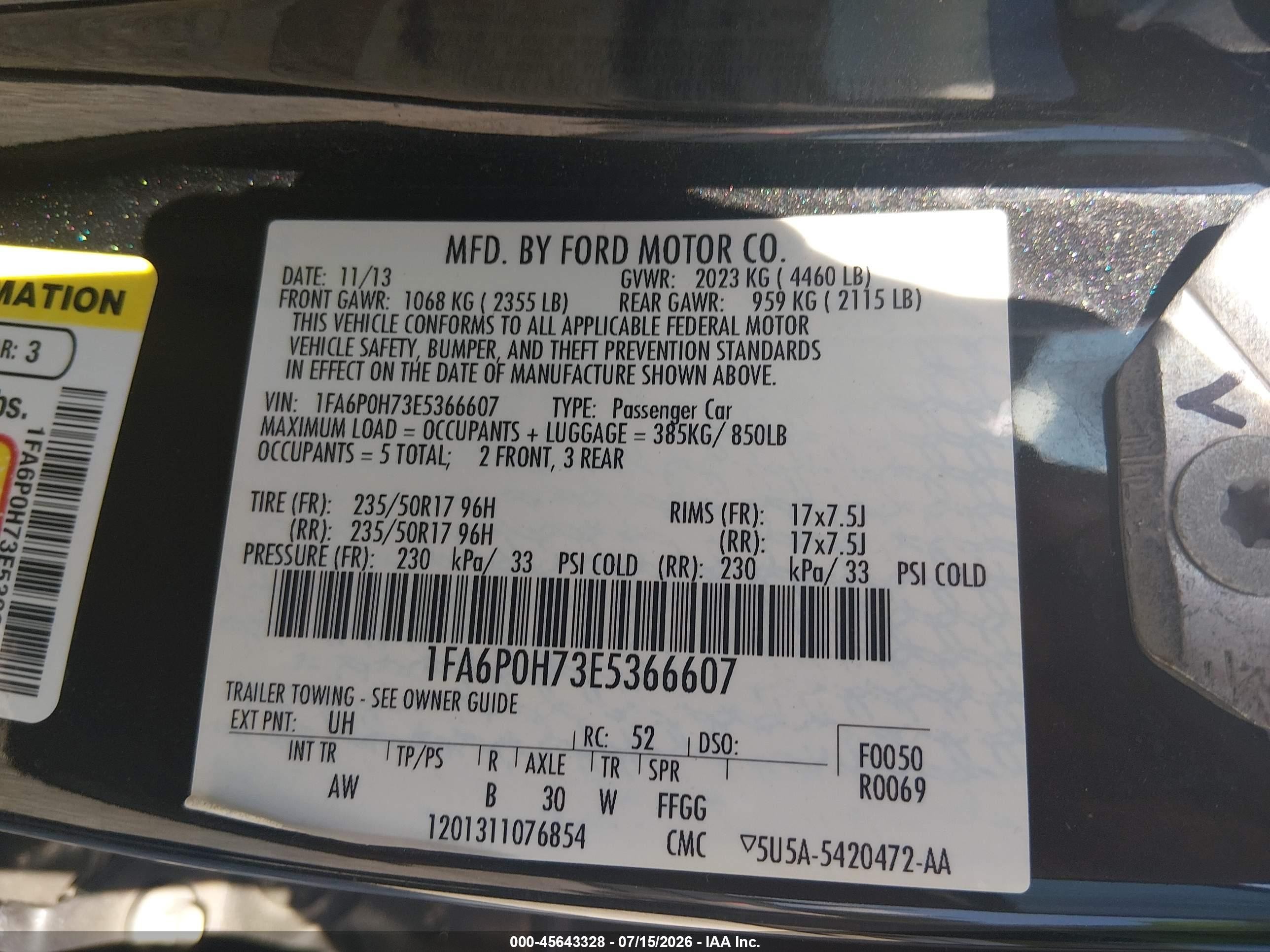 2014 Ford Fusion Se Черный vin: 1FA6P0H73E5366607