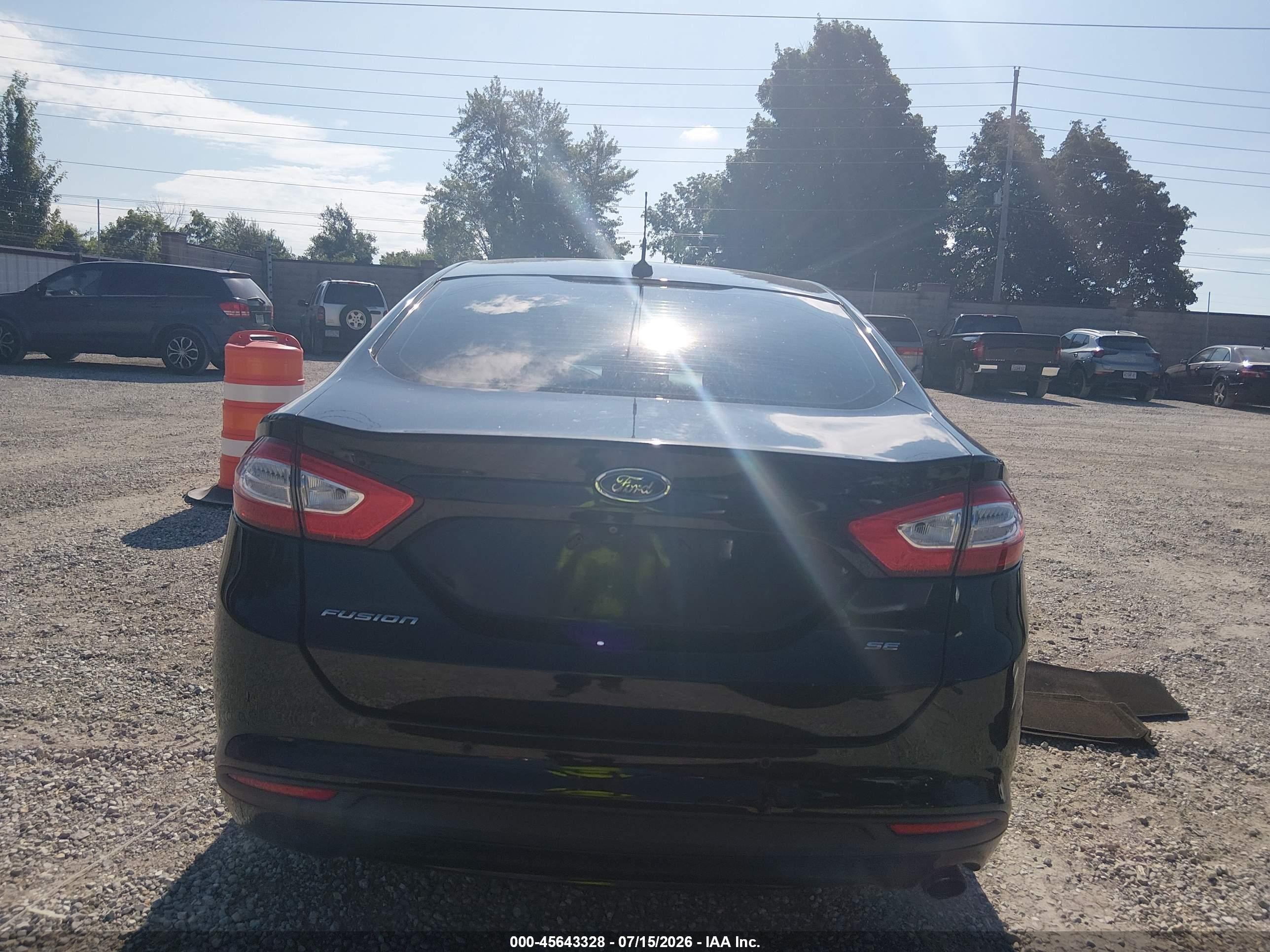 2014 Ford Fusion Se Черный vin: 1FA6P0H73E5366607
